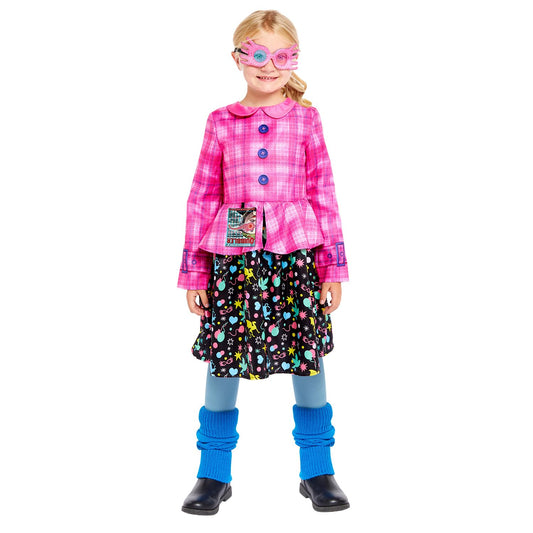 amscan 9918539 - Girls Officially Licensed Harry Potter Luna Lovegood Kids Fancy Dress Costume Age: 12-14yrs, Rose
