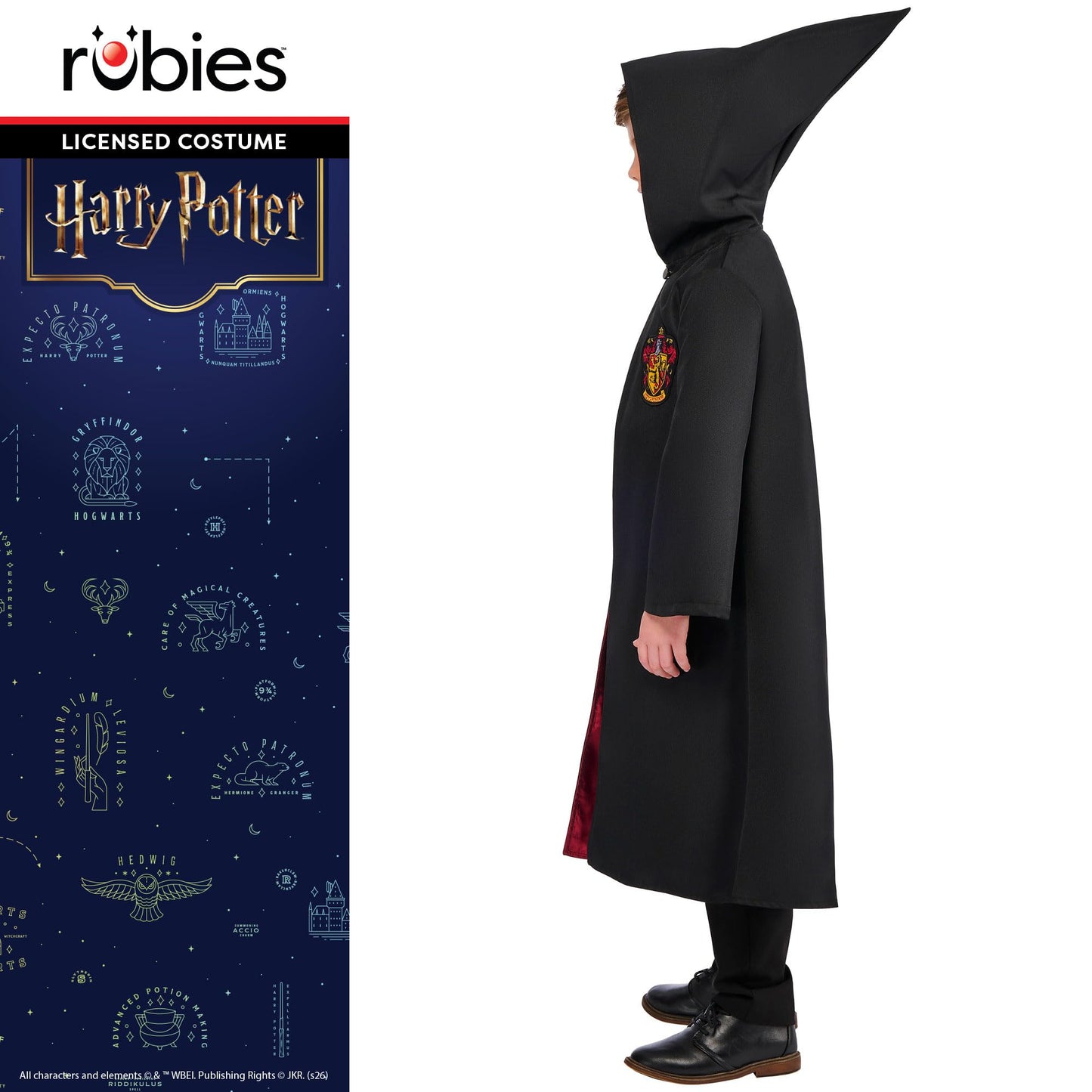 Rubies Official Warner Brothers Harry Potter Deluxe Gryffindor Robe, Childrens Costume, Kids Fancy Dress, Size 5-6 Years