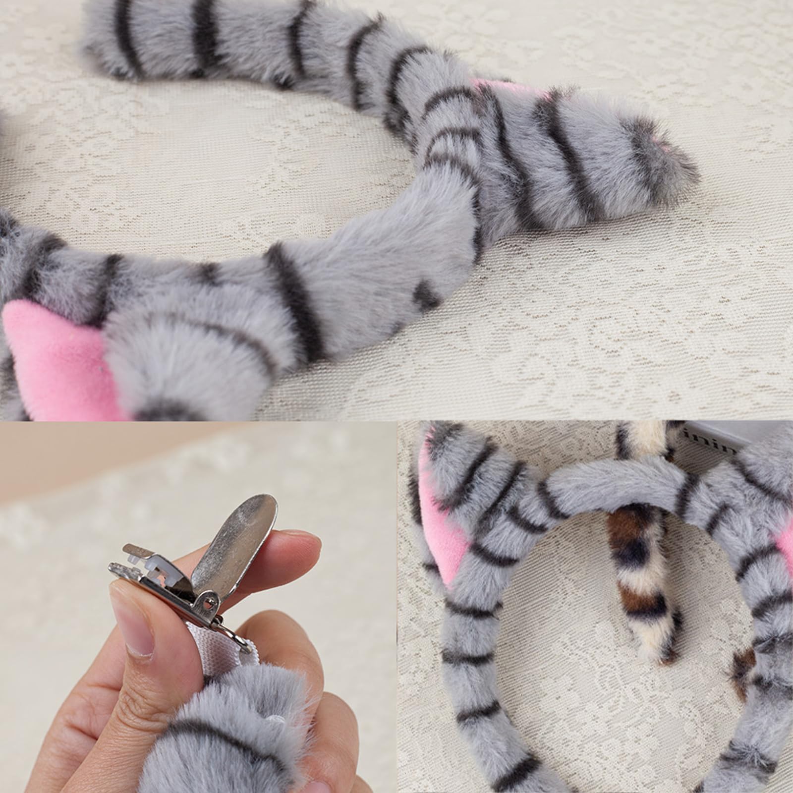 Cat Costume Set - Animal Grey Cat Costume Set with Grey Cat (image 4)