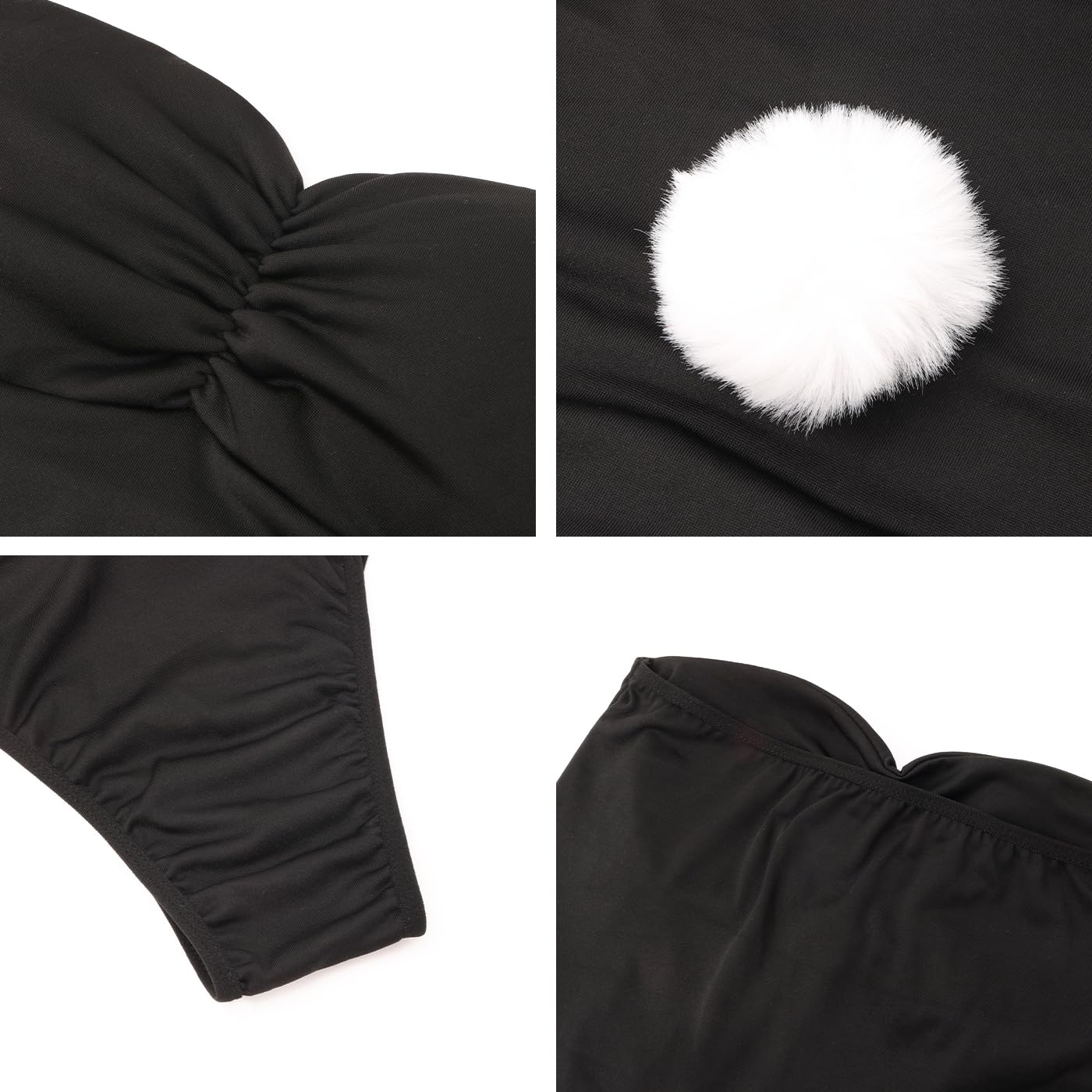 Bunny Girl Outfit Women Sexy Bunny Maid Costume One Piece Teddy (image 2)
