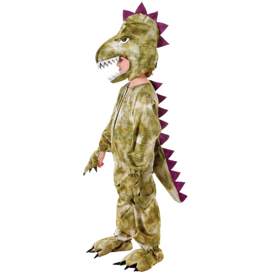 Kids Green Dinosaur Costume Set (Medium Size) - Cozy & Eye-Catching Design, Perfect for Parties, Halloween, Historical, World Book Day, & Playtime