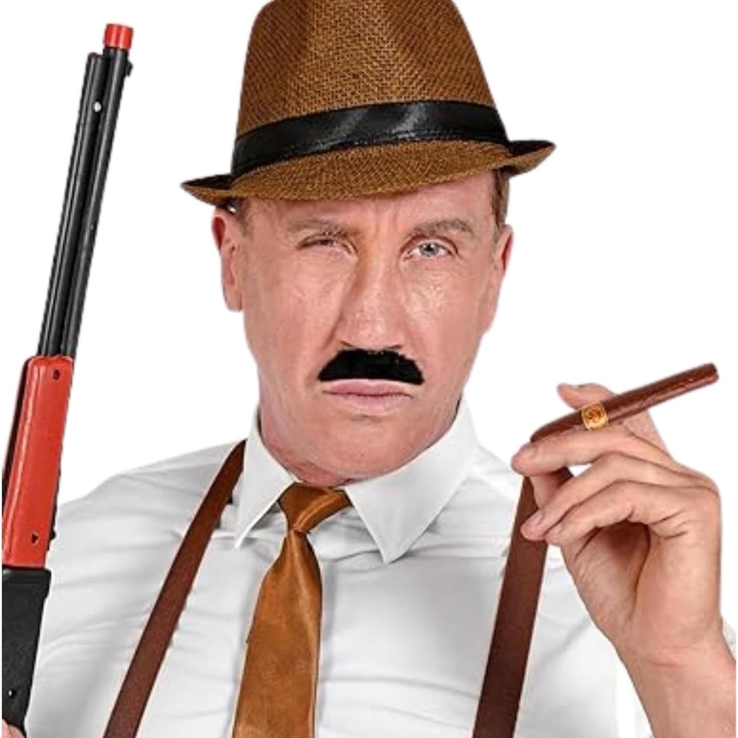 1920s Gangster Accessory Set - Inflatable Tommy and Machine Gun