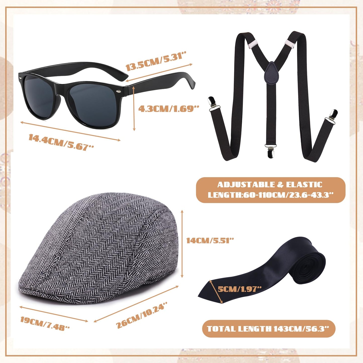 Roaring 20s Men's Accessories - Adults 1920s Gangster Costume