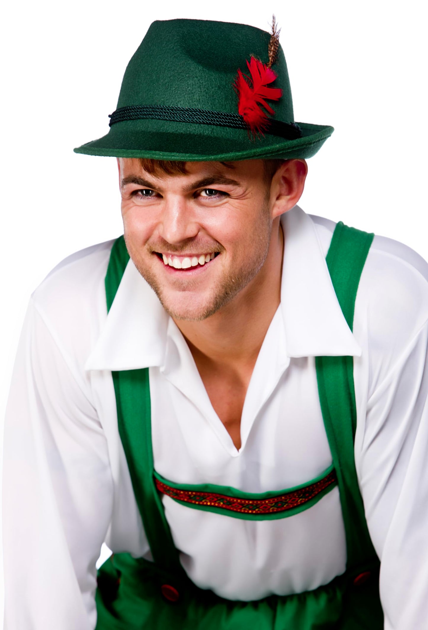 Wicked Costumes Adult Bavarian Oktoberfest Hat Fancy Dress Accessory – Green Alpine Beer Festival Costume Hat for Parties & Events