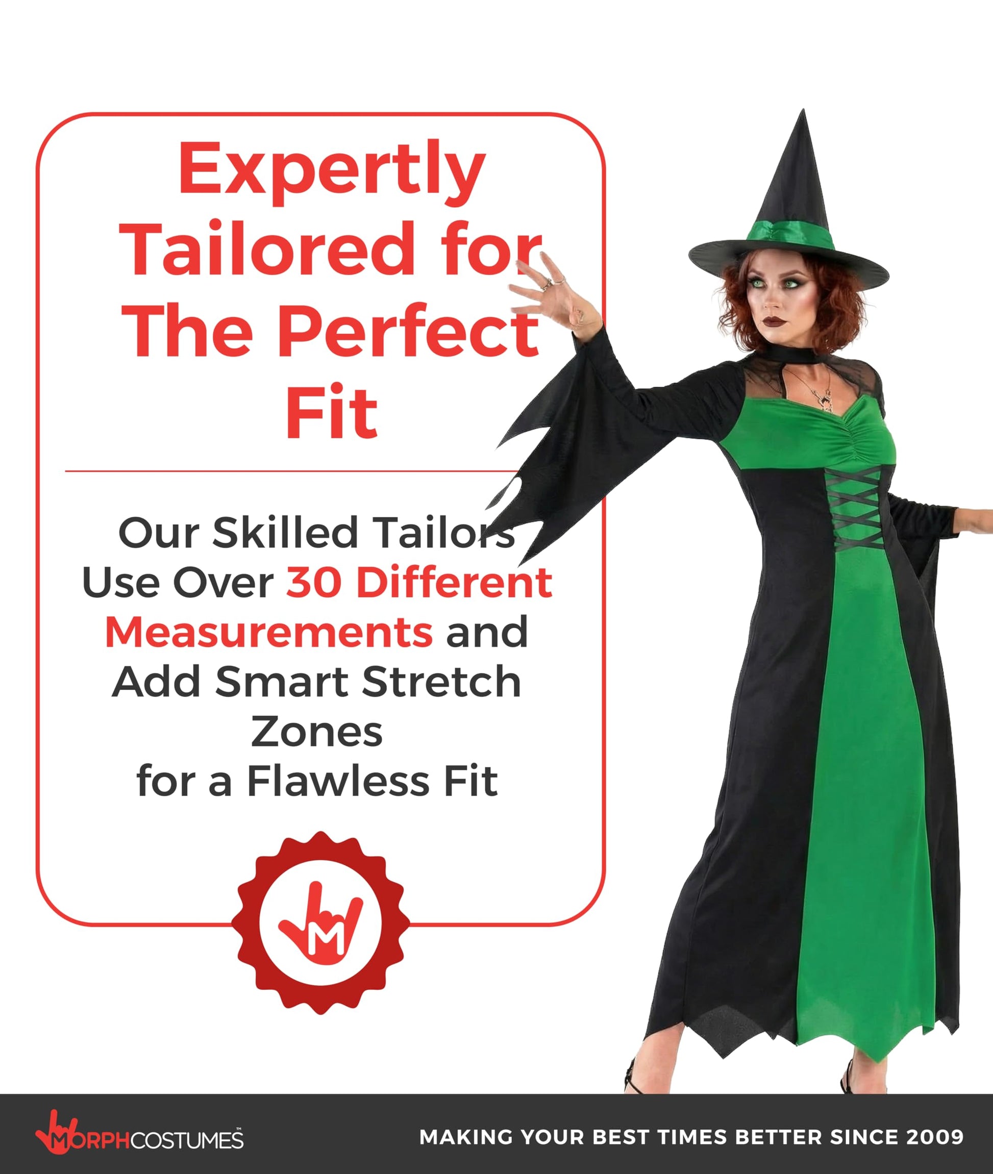 Witch Costumes for Women - Green Wicked Witch Costume Women (image 4)