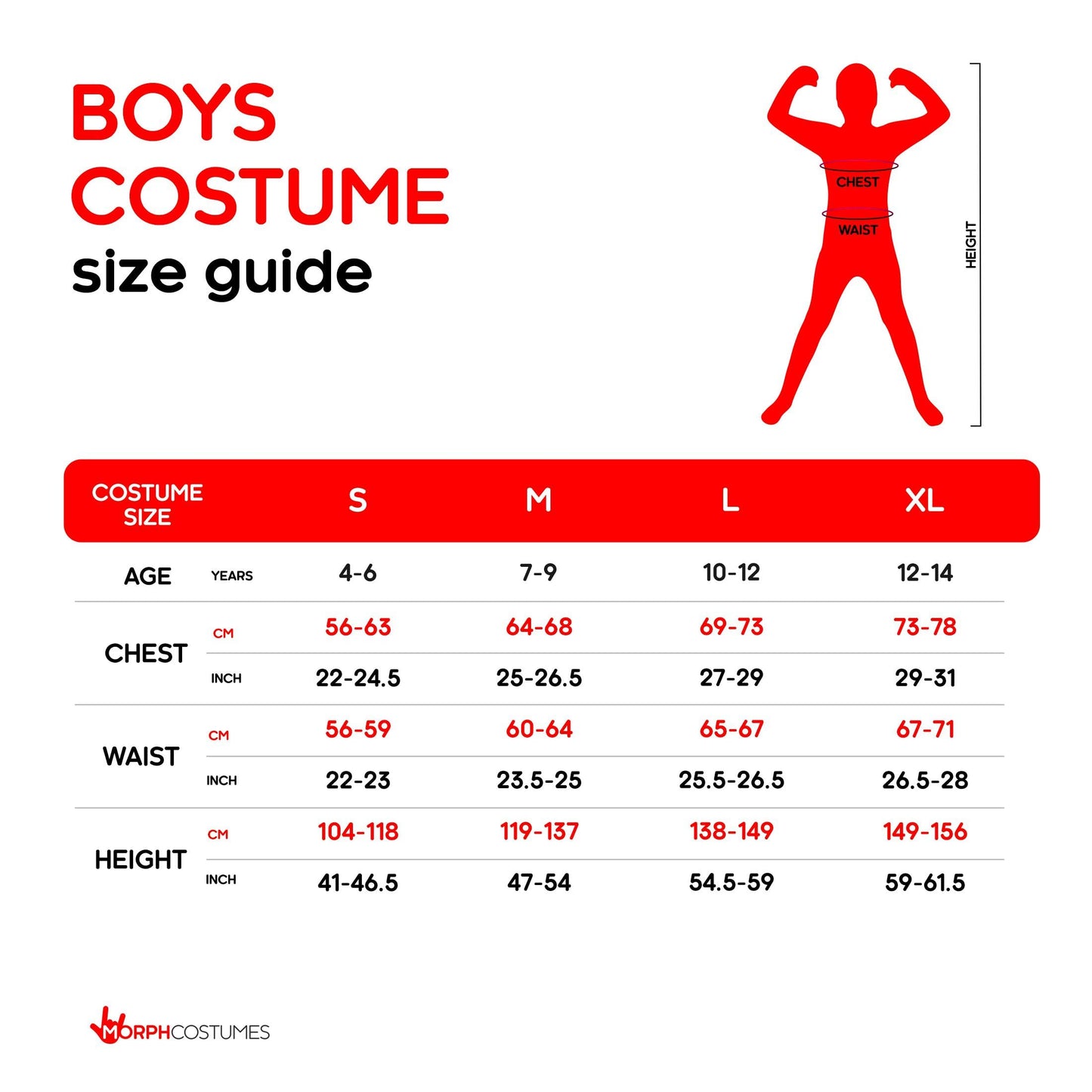 Morph Scary Clown Costume For Kids, Killer Clown Costume Boys, Boys Halloween Costumes For Kids 12-14 Years, X-Large
