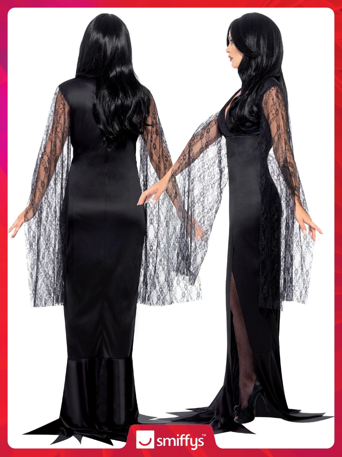 Immortal Soul Costume - Black with Dress - Halloween Adult Fancy