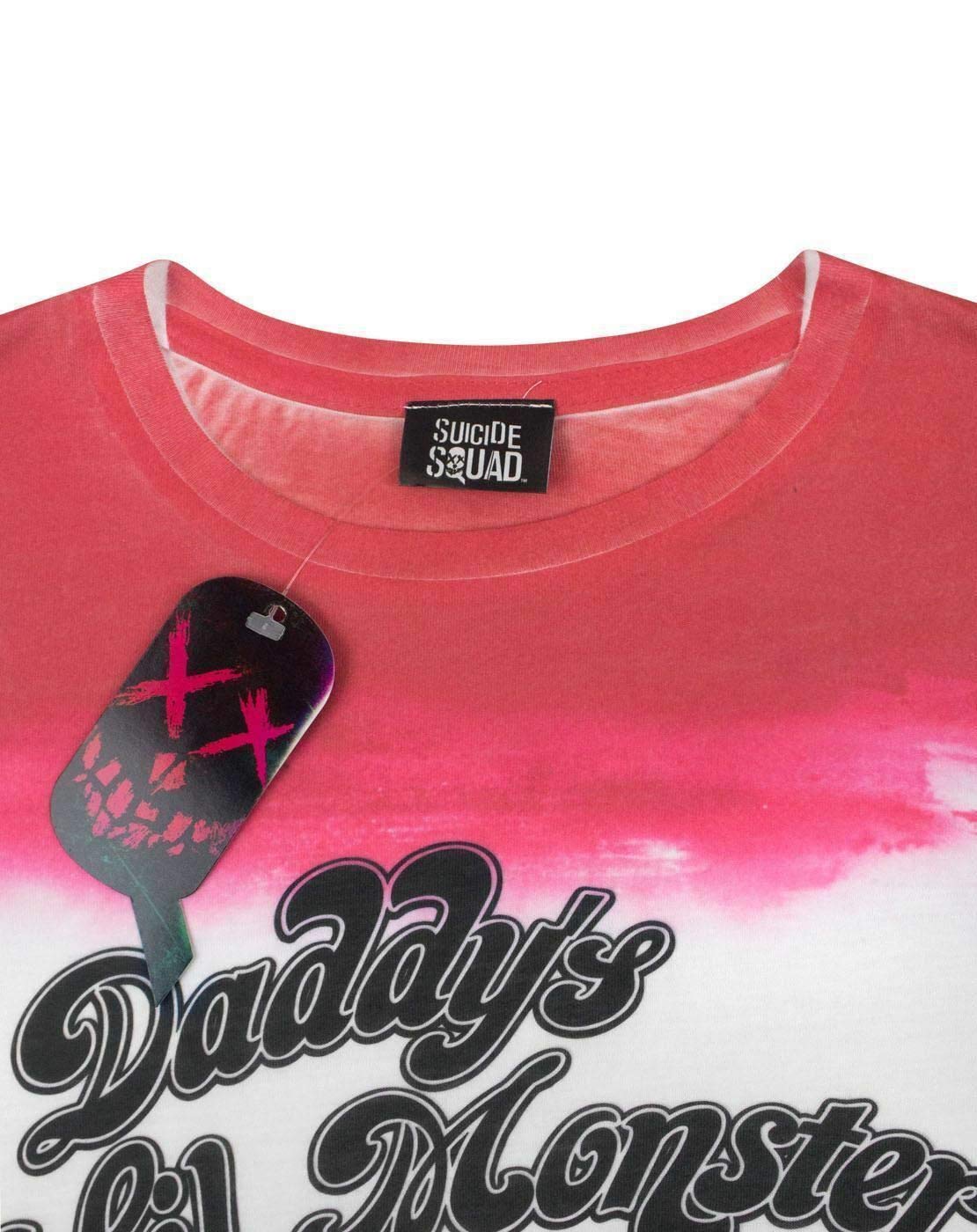 Suicide Squad Daddy's Lil Monster Women's Ladies White T-Shirt Top