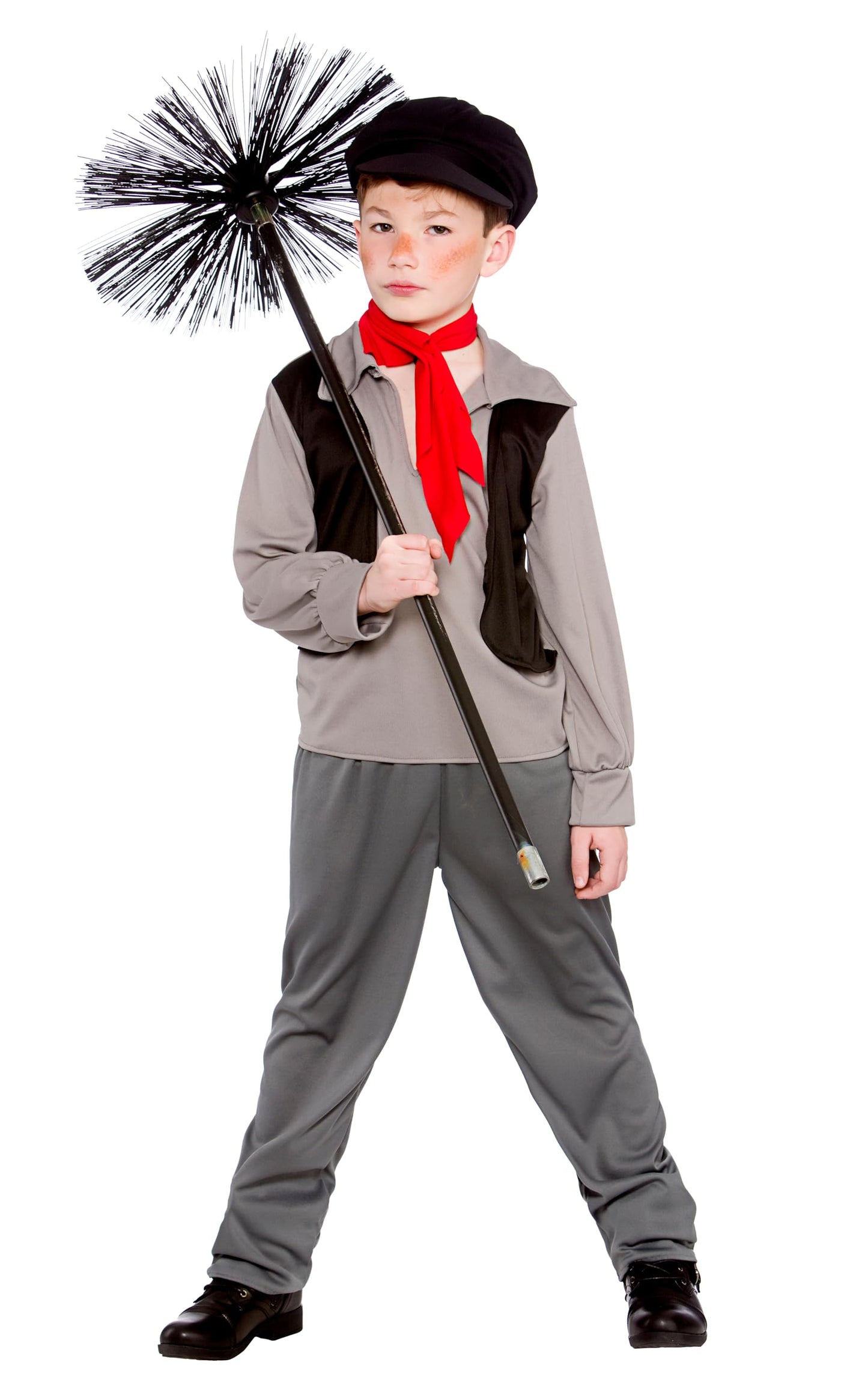 Wicked Costumes Boys Chimney Sweep Fancy Dress Costume – Victorian Historical Outfit for World Book Day, School Plays, Dickens Events & Parties - X-Large (11-13 years)