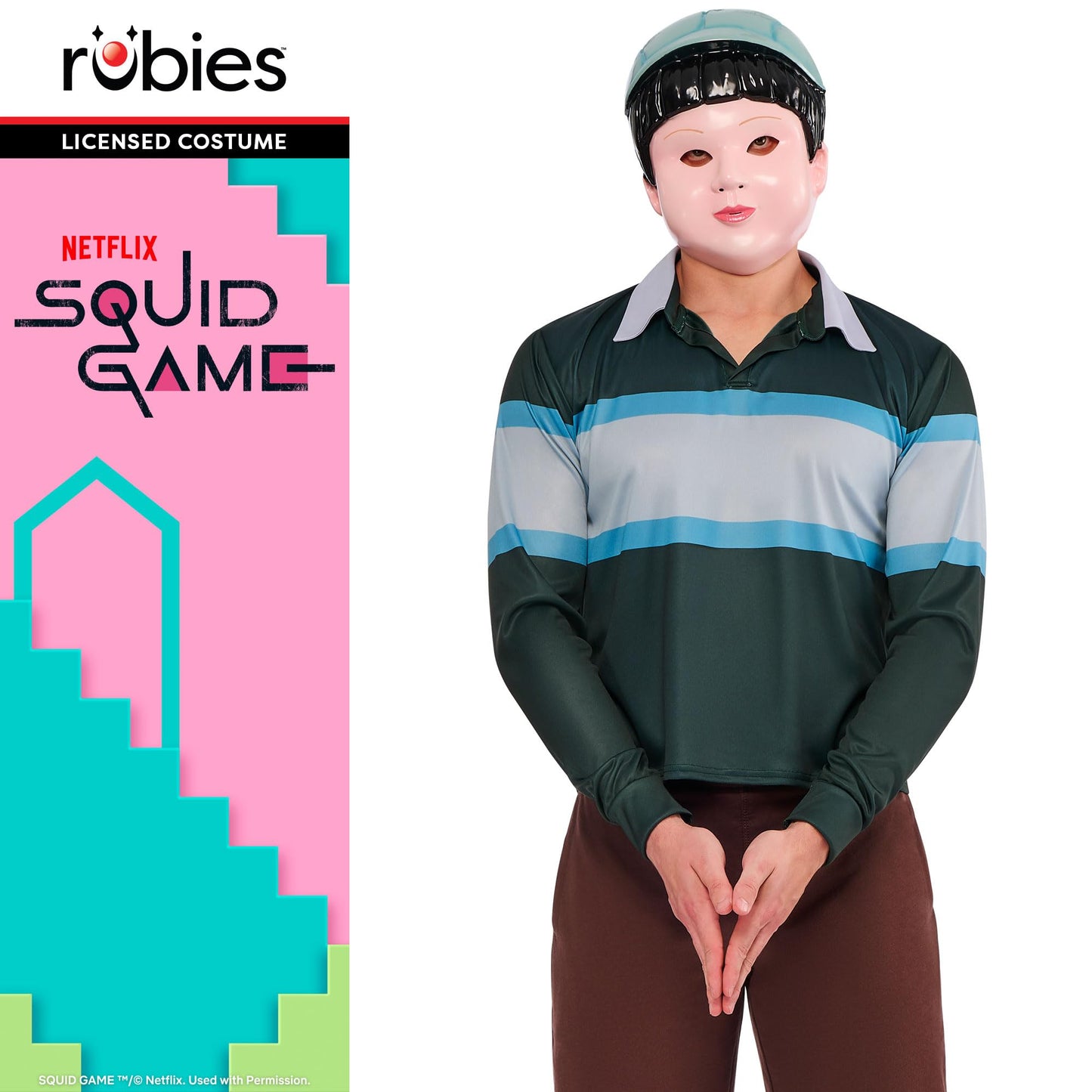 Rubies Official Squid Game Boy Doll Costume, Adult Fancy Dress, Size M
