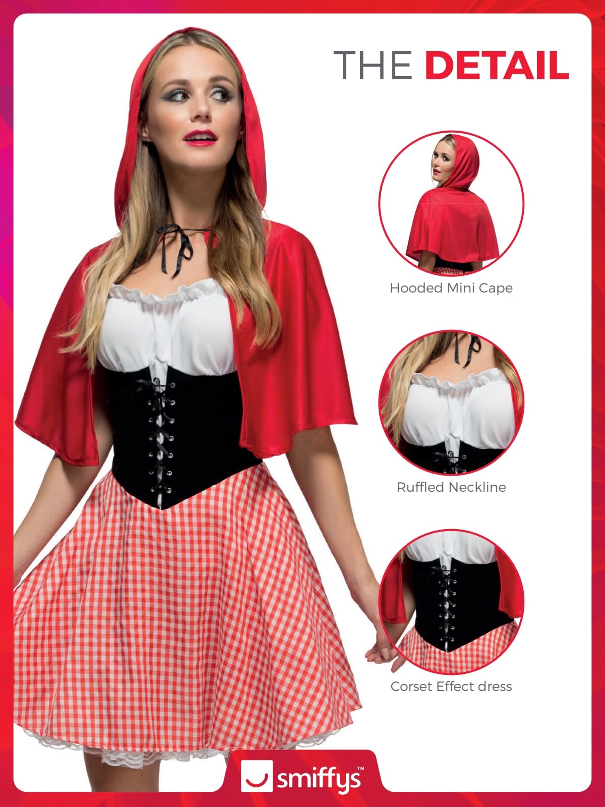 Adult Fever Red Riding Hood Costume Dress