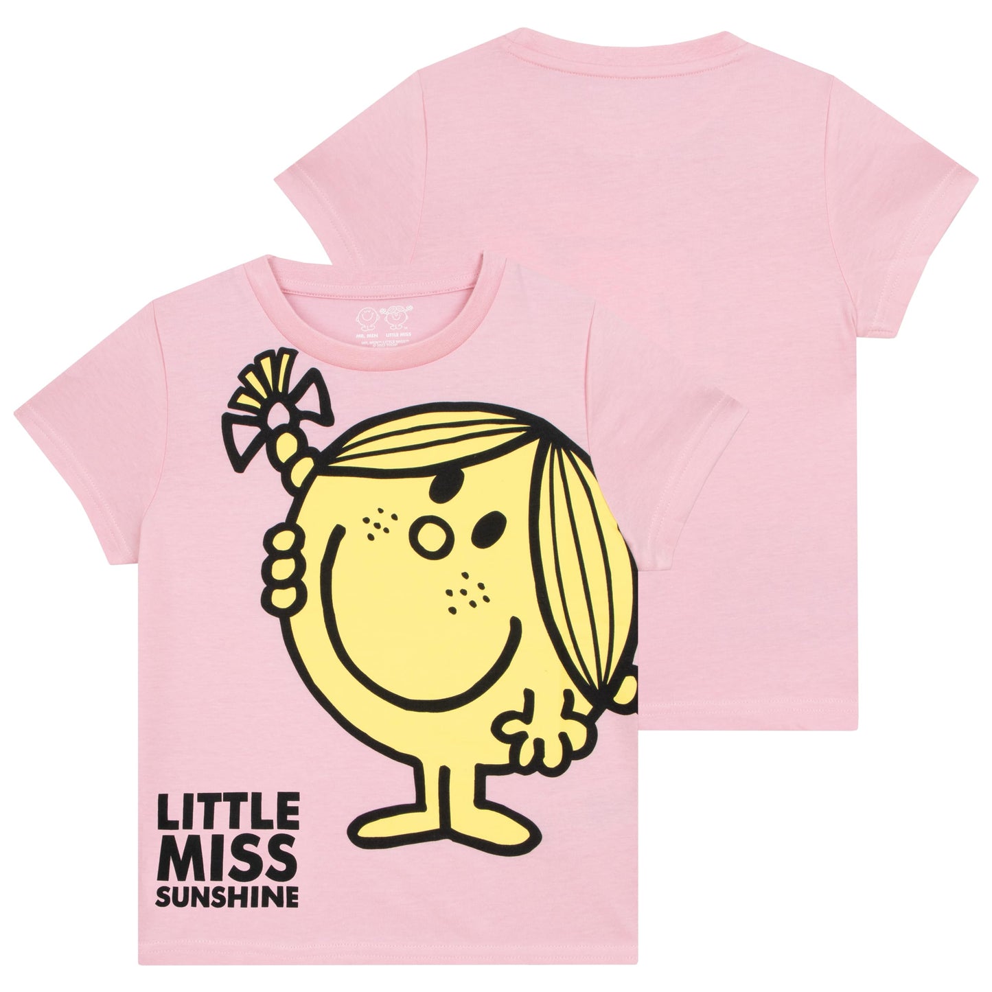 Mr. Men Little Miss Sunshine T Shirt | Girls Summer Clothes | Girls' T-Shirts| Pink 7-8 Years