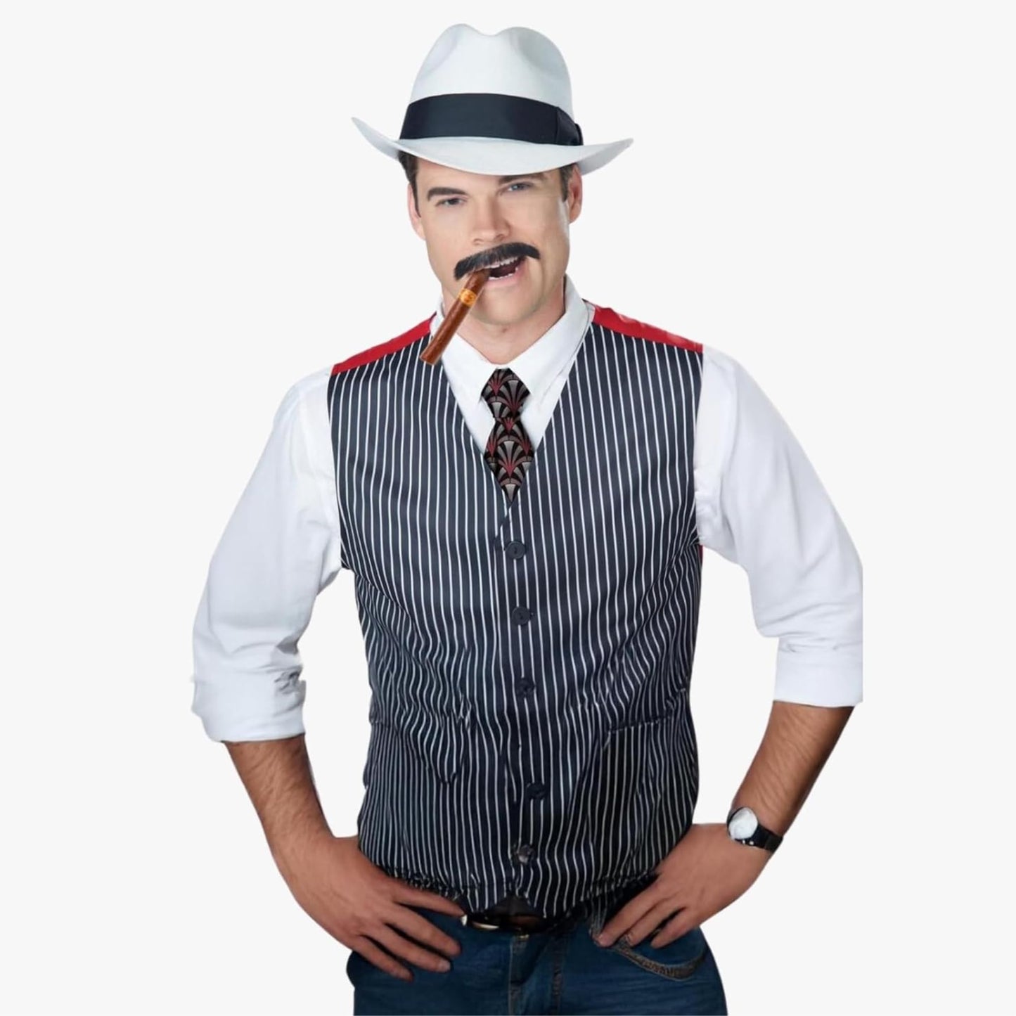 1920s Gangster Accessory Set - Inflatable Tommy and Machine Gun