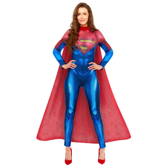 Women's Official DC Comics Supergirl Jumpsuit Adults Fancy Dress