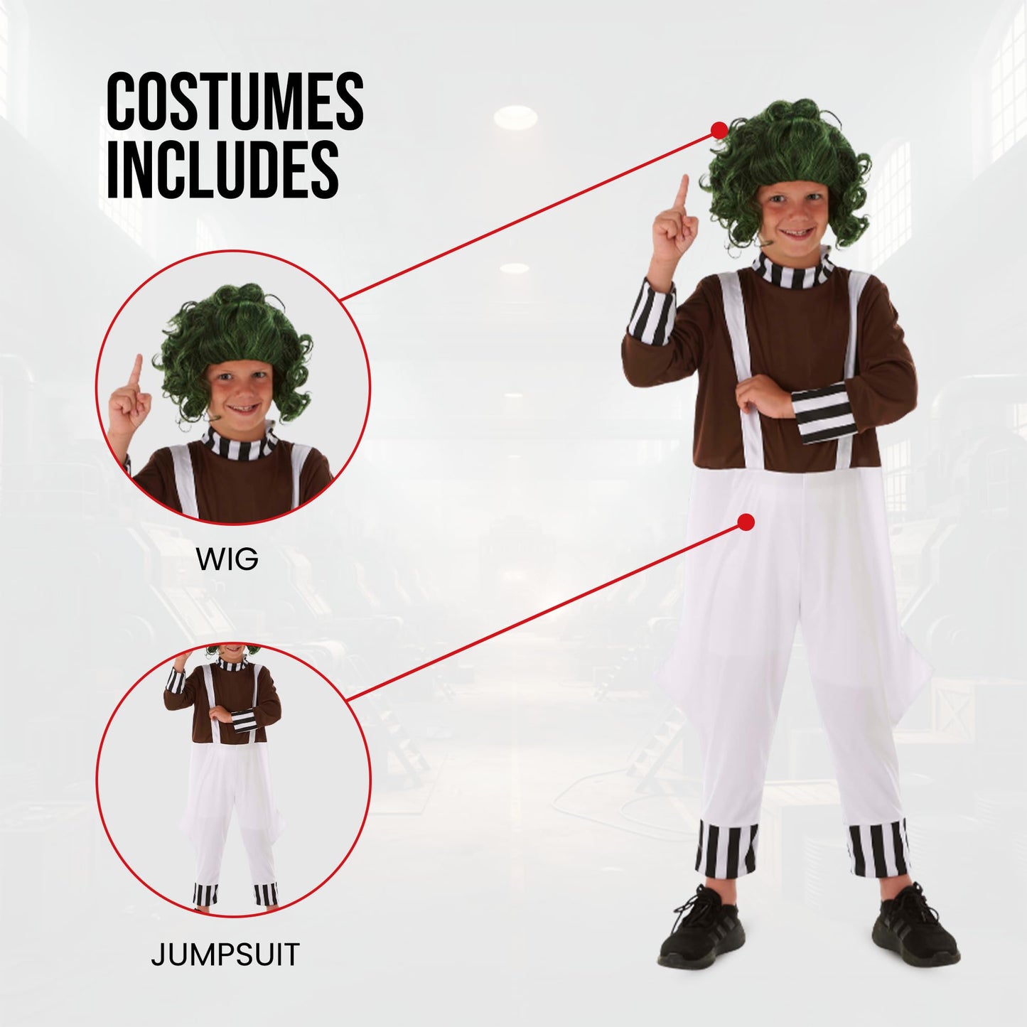 My Illusions Boys Factory Worker Fancy Dress Book Day Kids Halloween Costume (Medium 7-9 Years)