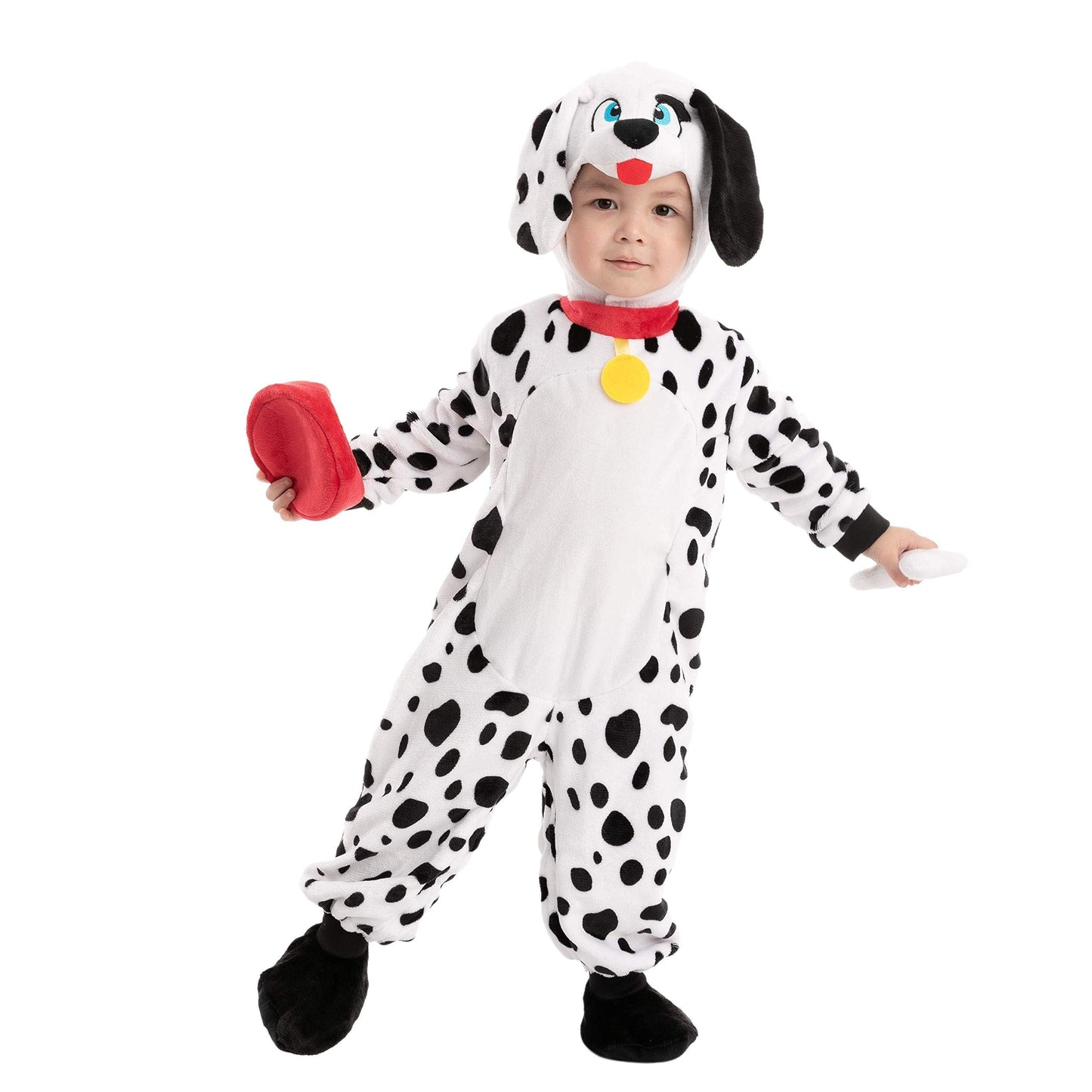Spooktacular Creations Baby Dalmatian Puppy Costume for Infant Toddler Kids Dog Costume Halloween Trick or Treat Party (Toddler (3-4))
