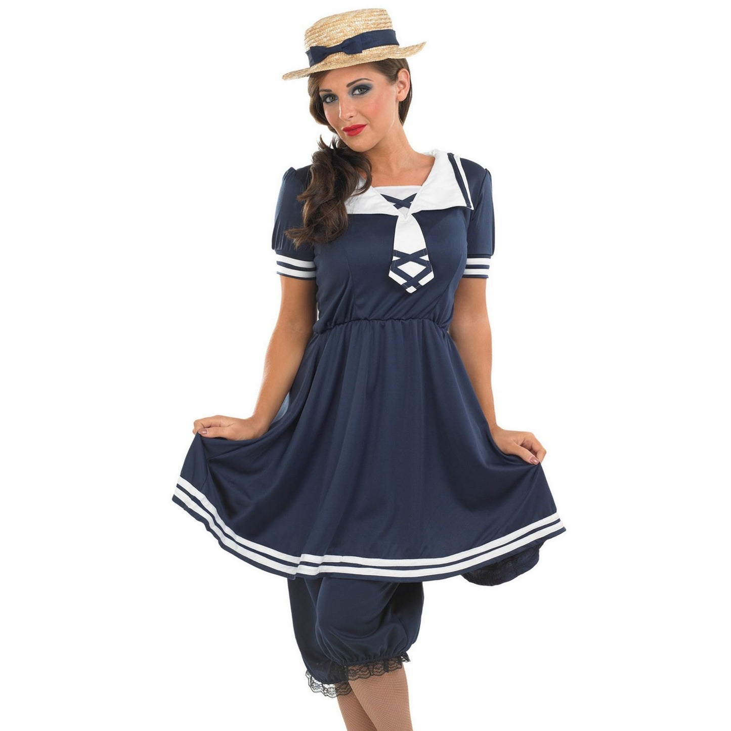 Fun Shack Victorian Dress Old Time Bathing Suit Women, Victorian Costume Women, Women's Fancy Dress Costume Small