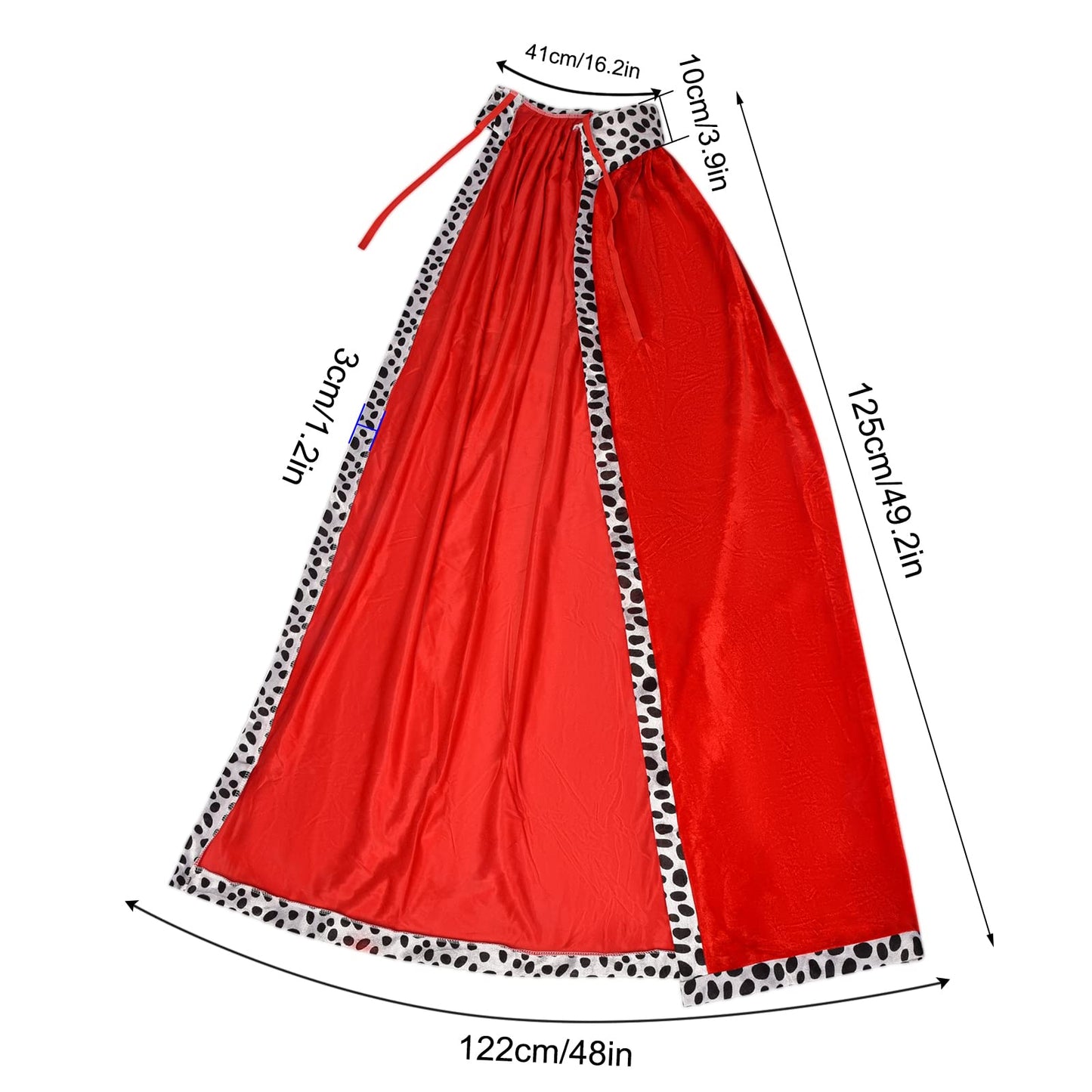 King's Robe Queen Coat Velvet Coat Costume + Crown King Queen