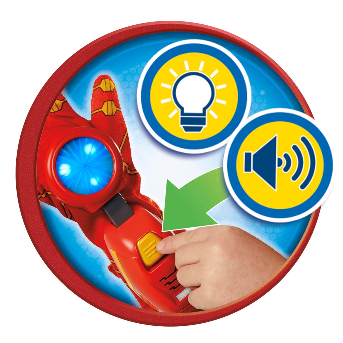 Marvel Iron Man and His Awesome Friends High-Tech Hero Role-play Set, Iron Man Mask and Electronic Glove, Super Hero Toys for Children, Ages 3+