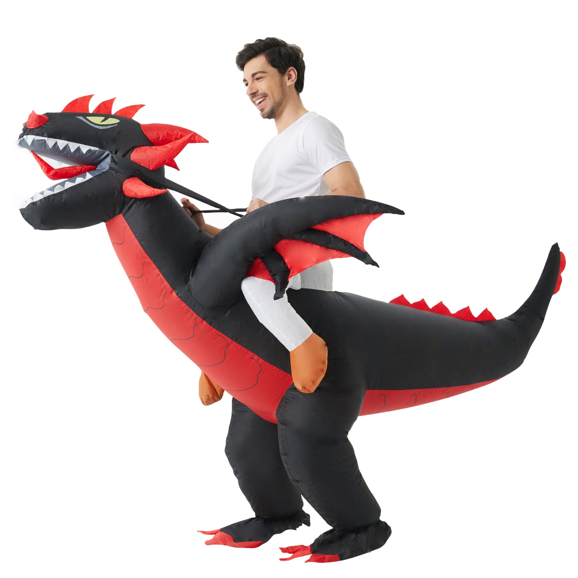 Funny Halloween Inflatable Dragon Costume Cosplay Blow Up Suit (image 3)