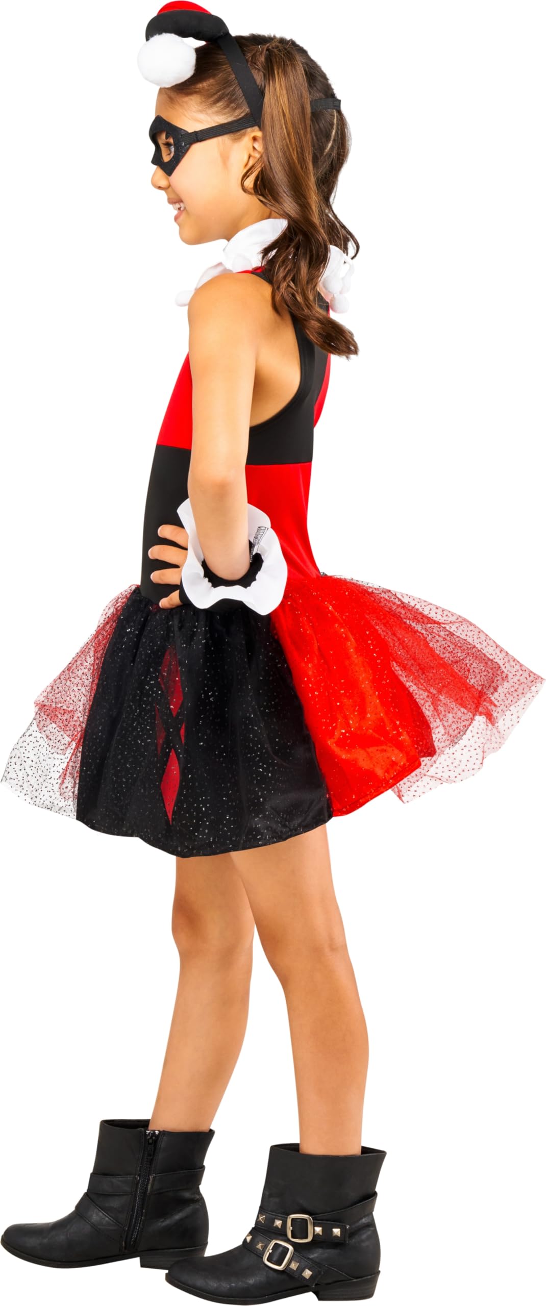 Rubies Official DC Villain Harley Quinn Child's Costume, Tutu Dress, Child's Size Medium Age 5-7 Years Halloween