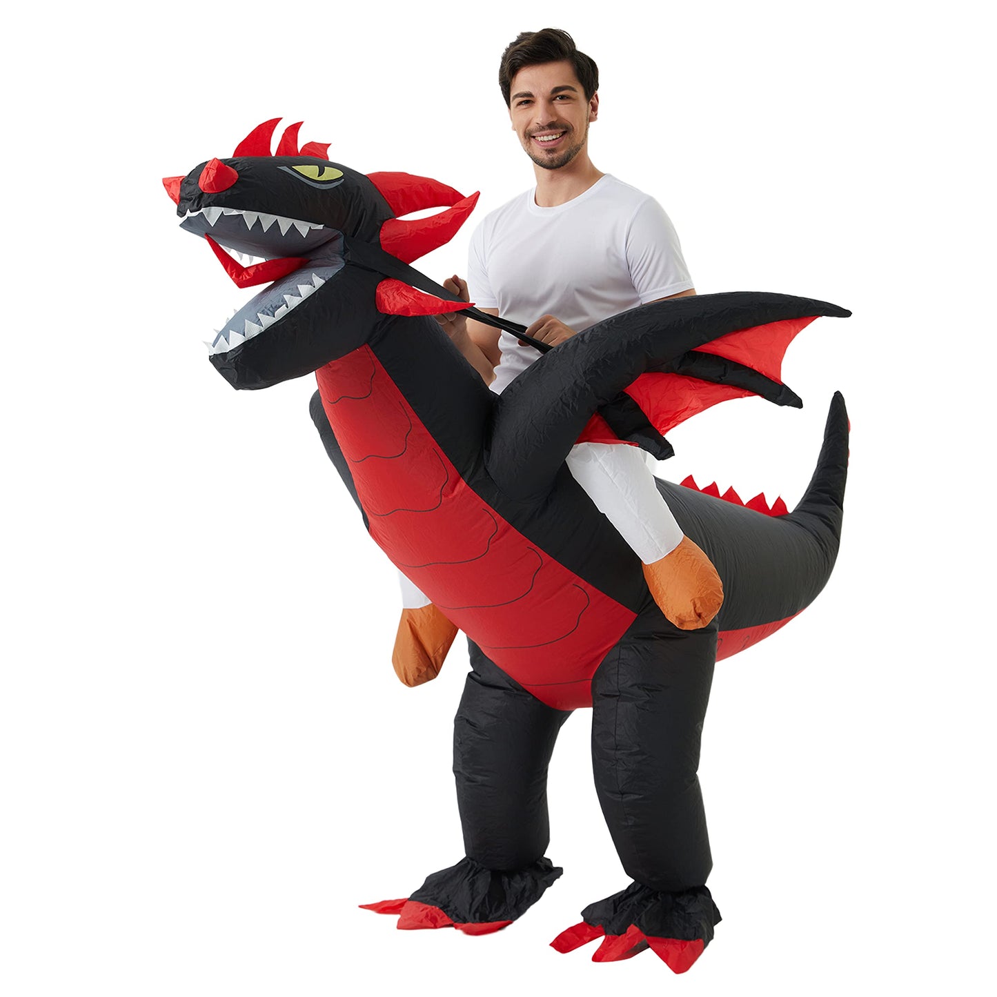 Funny Halloween Inflatable Dragon Costume Cosplay Blow Up Suit (image 5)
