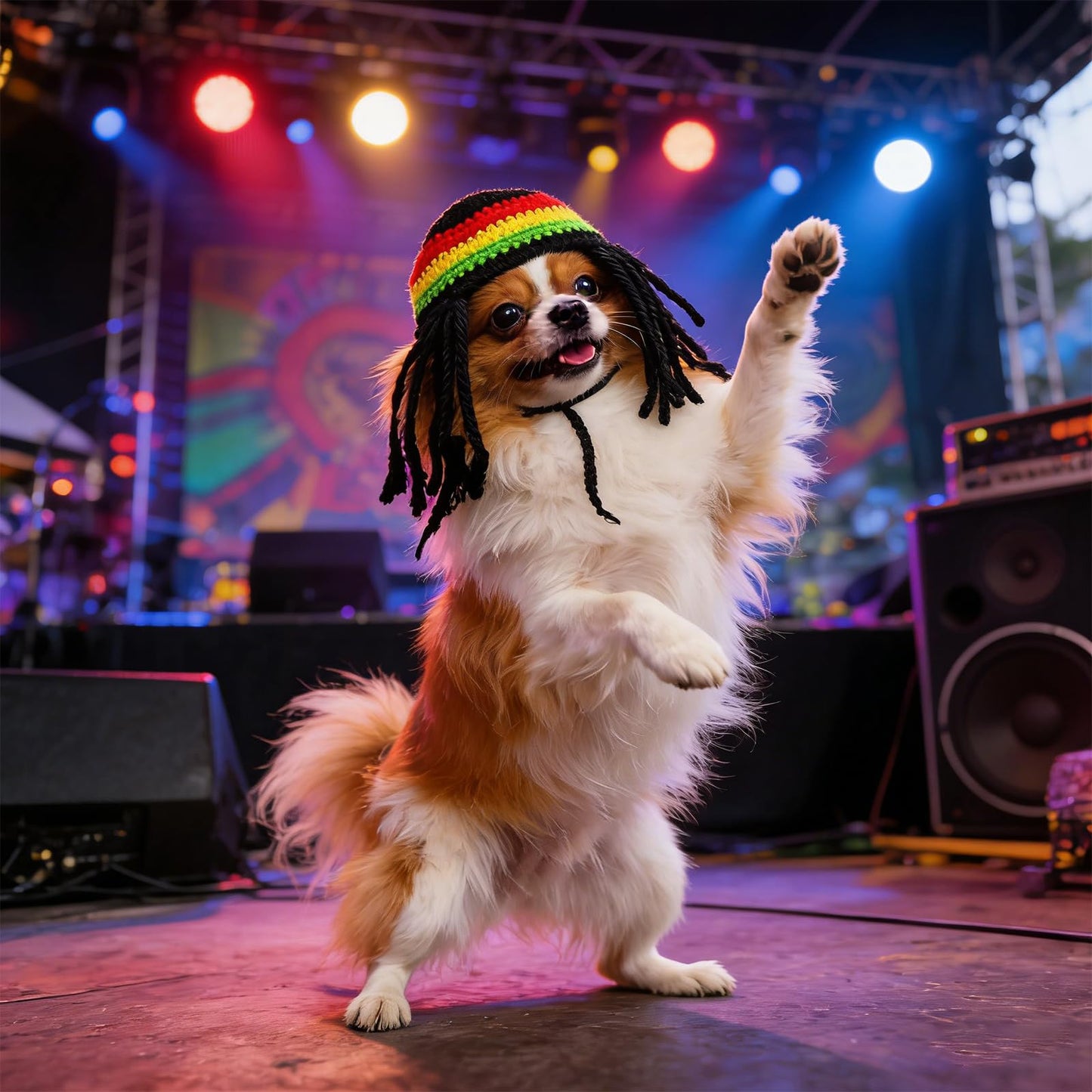 Dog Hat with Soft Warm Material - Funny Dreadlock Style for Dog Cat