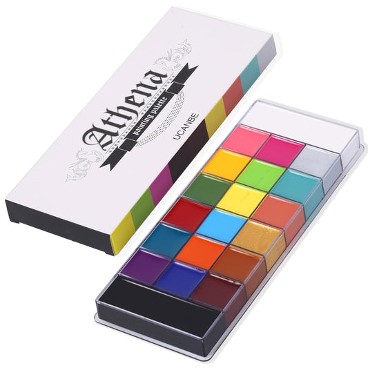 Athena Body Face Paint Oil Palette 20 Color Professional Non-Toxic