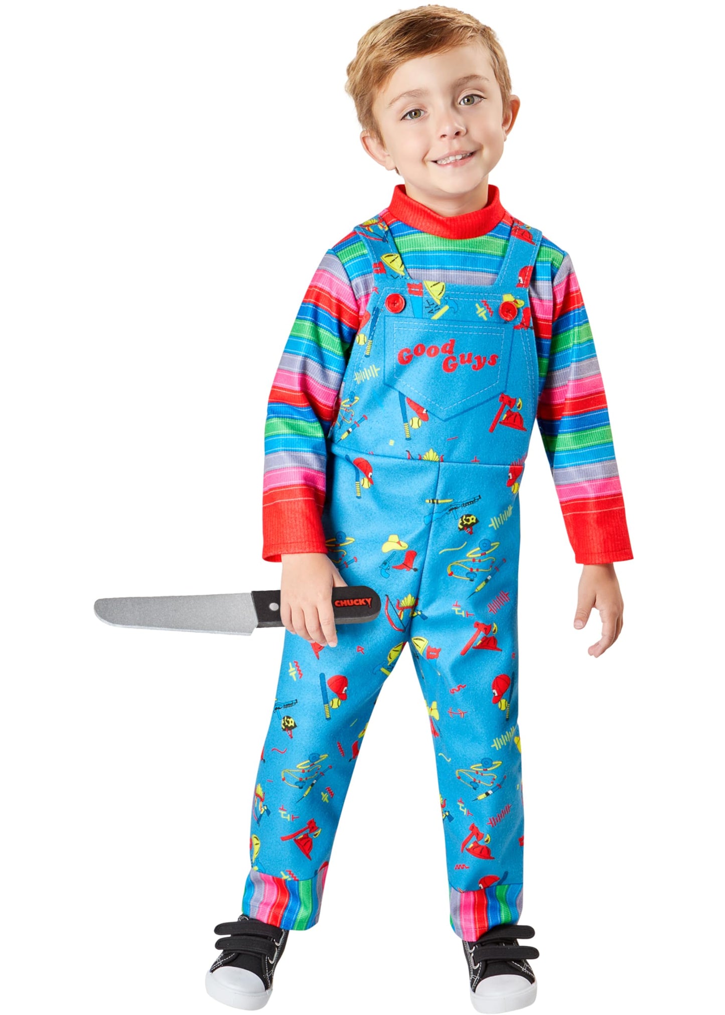 Rubies Official Chucky Toddler Costume, Kids Fancy Dress, Size Age 3-4 Years Halloween