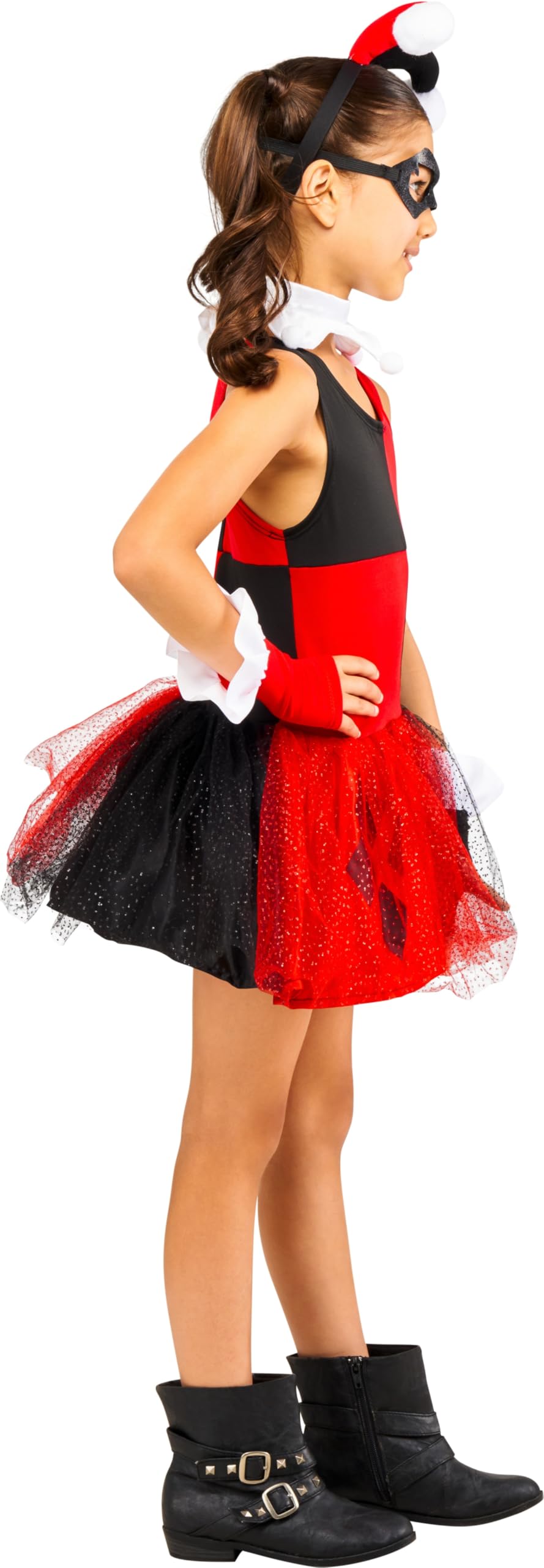 Rubies Official DC Villain Harley Quinn Child's Costume, Tutu Dress, Child's Size Medium Age 5-7 Years Halloween
