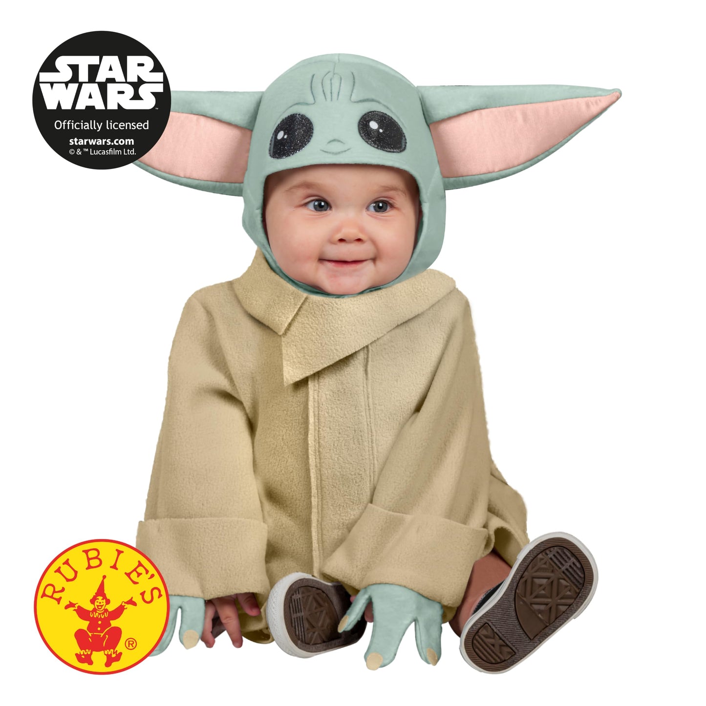 Rubies Official Disney Star Wars The Child Infant Costume, Kids Fancy Dress, Size 1-2 years Halloween