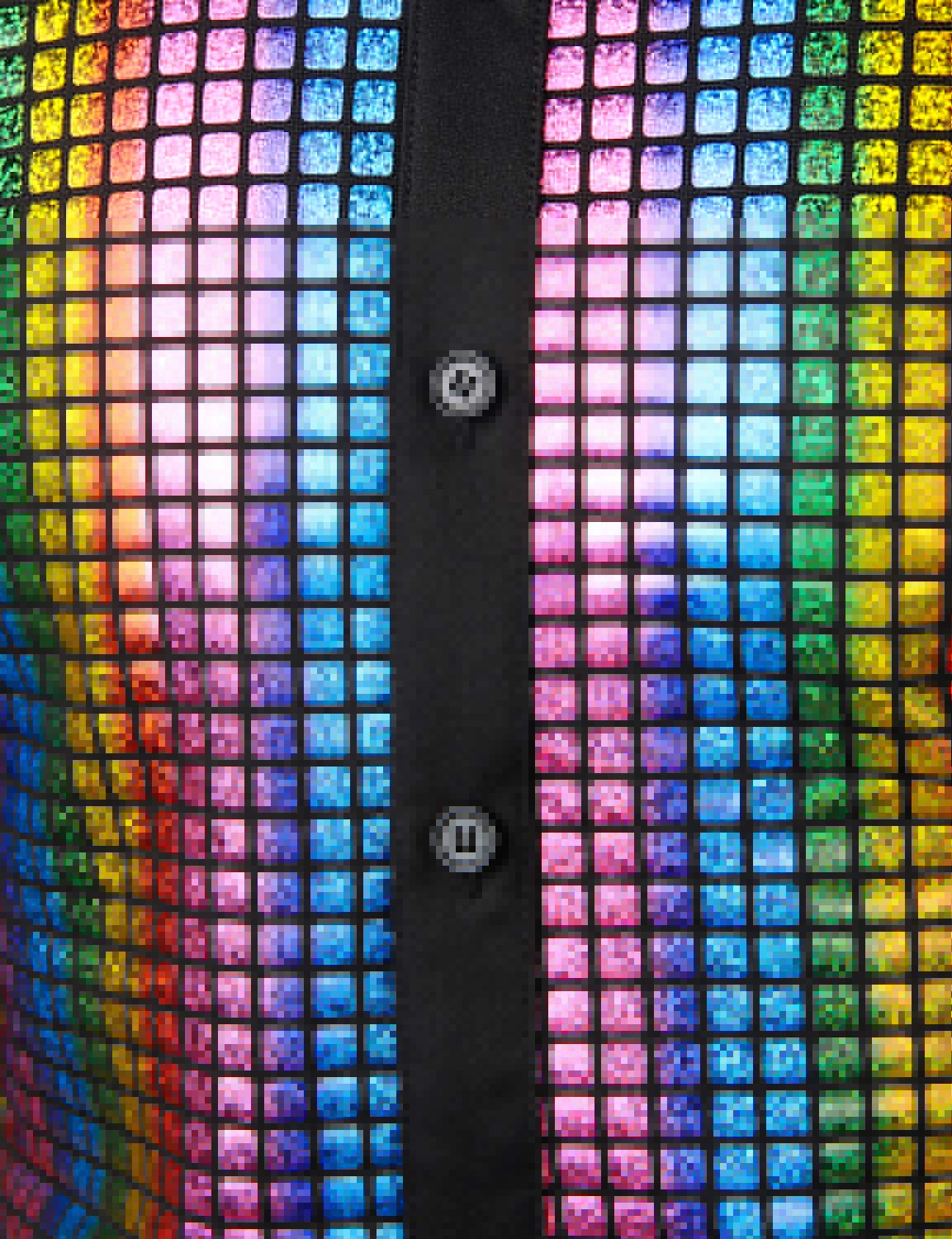 Men's Dress Shirt Sequins Button Down Short Sleeve Shirts 70s Disco (image 6)
