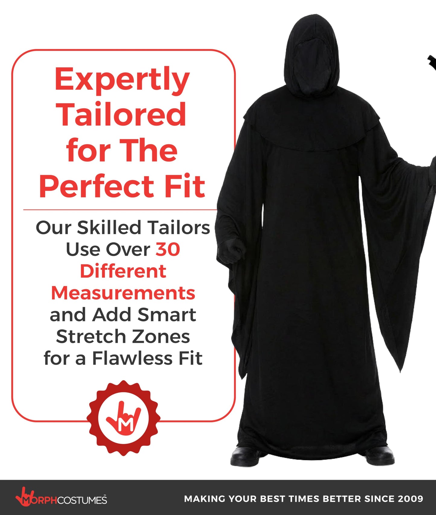 Grim Reaper Costume Adult - Grim Reaper Mens Costume - Mens (image 4)