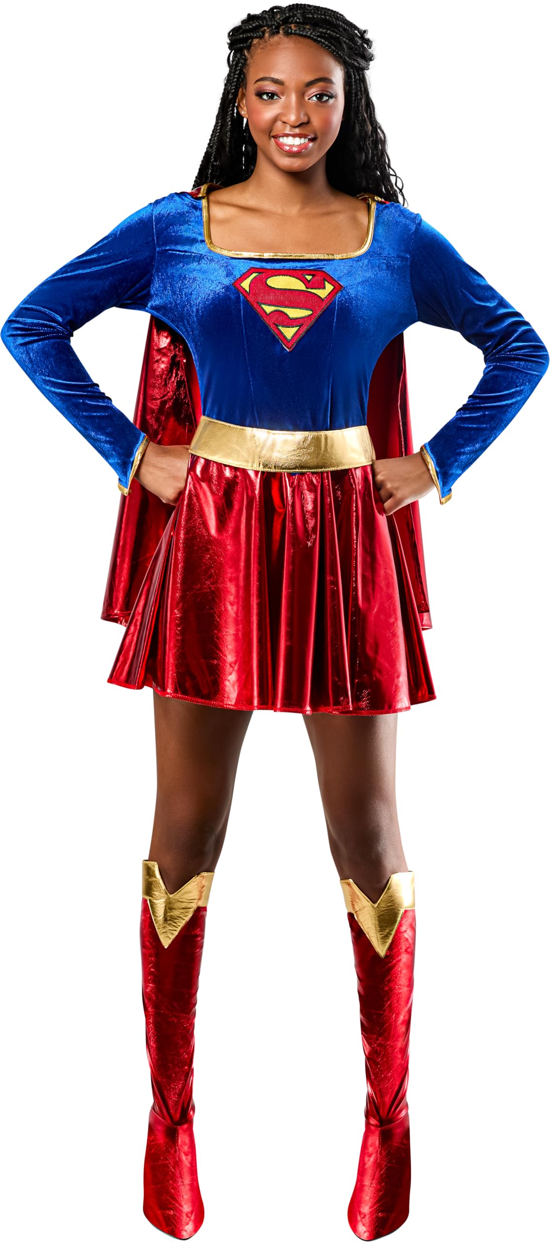 Official Supergirl Ladies Costume - Adult Fancy Dress Super Hero