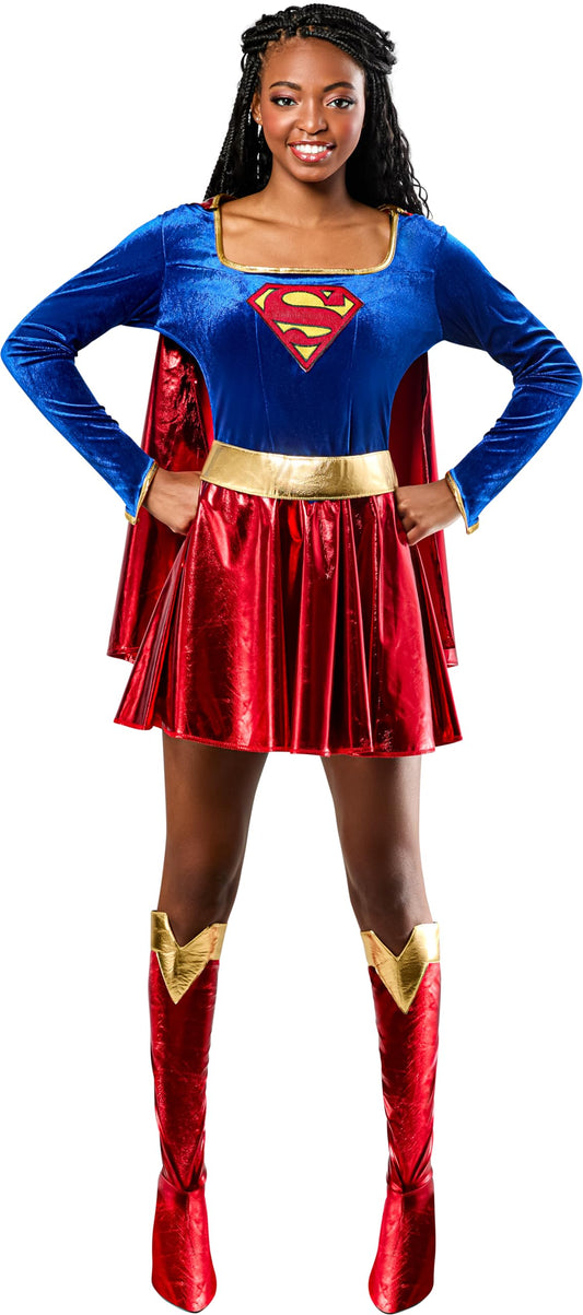Official Supergirl Ladies Costume - Adult Fancy Dress Super Hero
