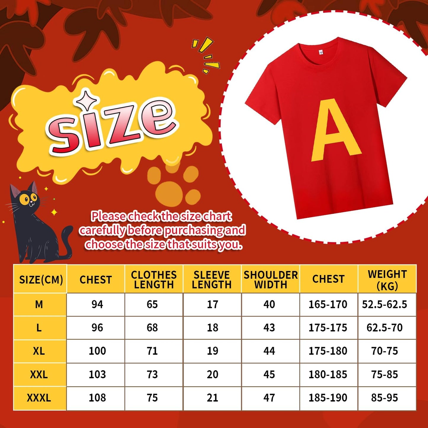 Chipmunks Costumes Set with Chipmunk Headband Glasses T-shirt (image 3)