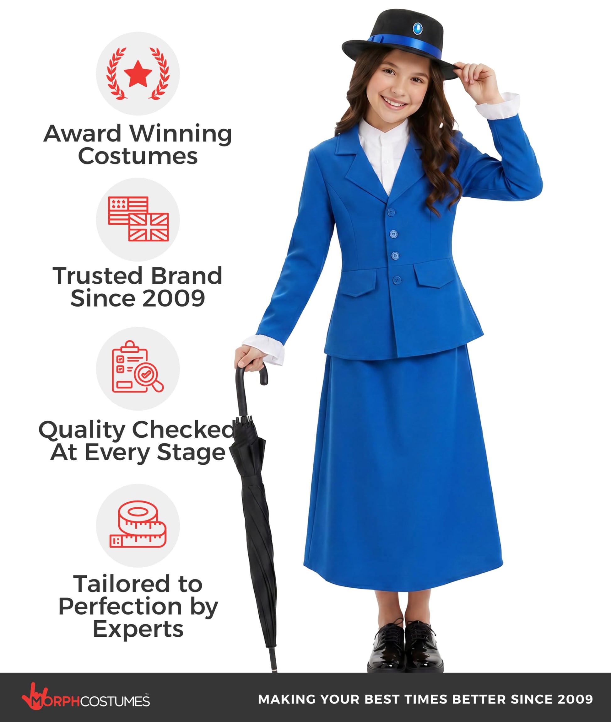 Victorian Nanny Costume for Girls - Victorian Costume Girl - World (image 5)