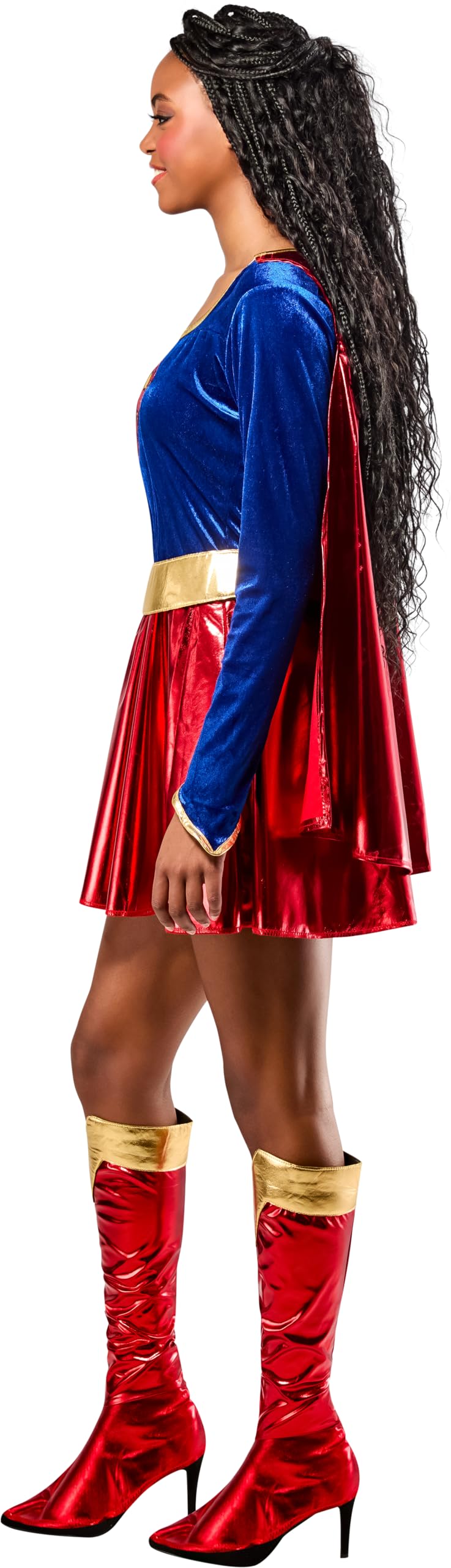 Official Supergirl Ladies Costume - Adult Fancy Dress Super Hero (image 3)