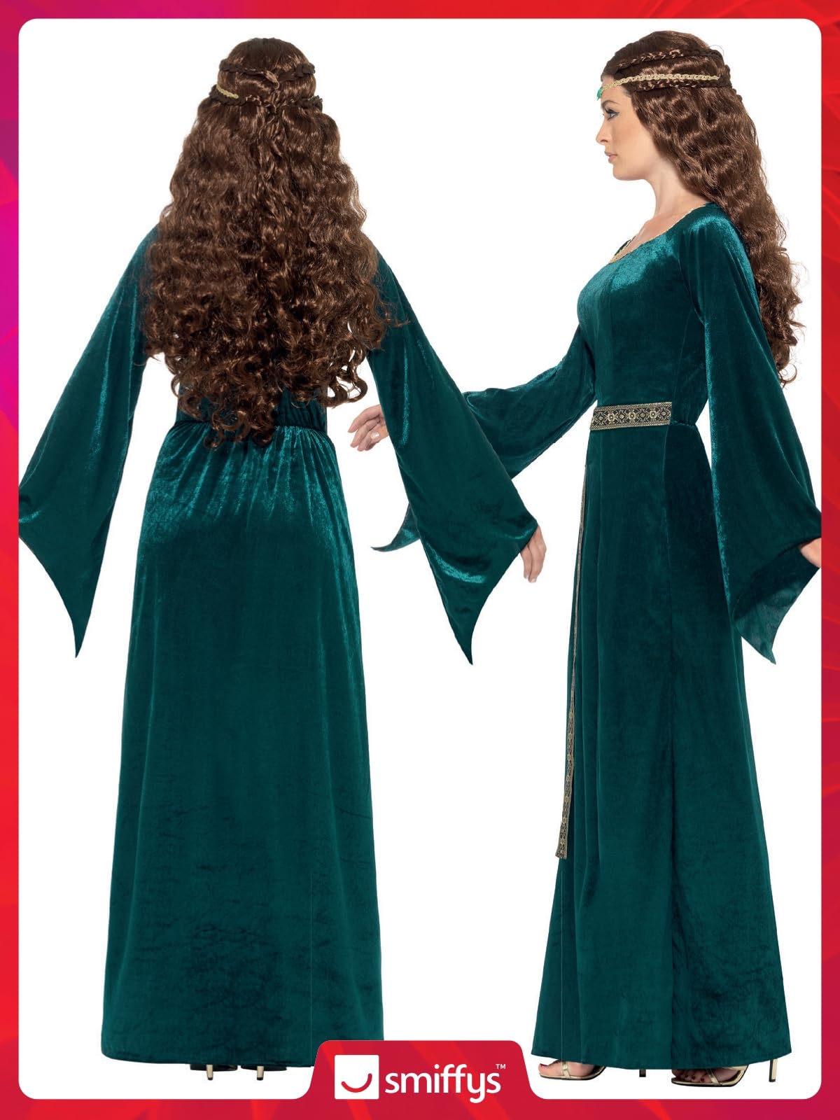 Fancy Dress Medieval Maid Costume (S)