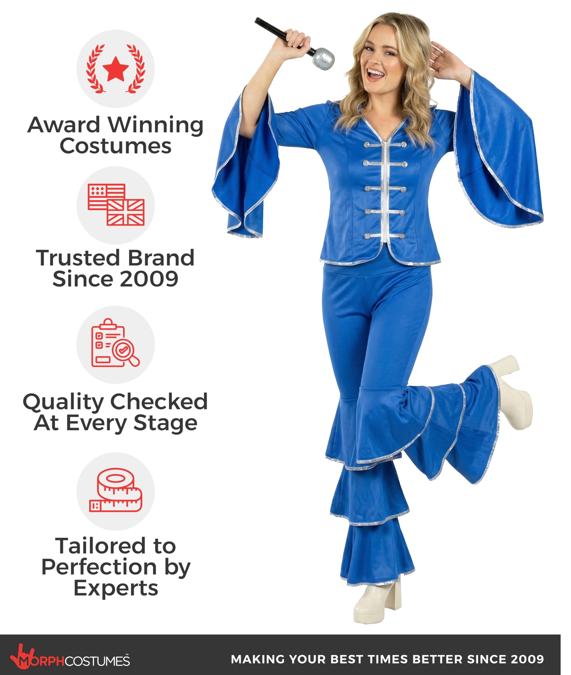 Dancing Queen Costume for Women - 70s Disco Outfit - 1970s Swedish (image 5)