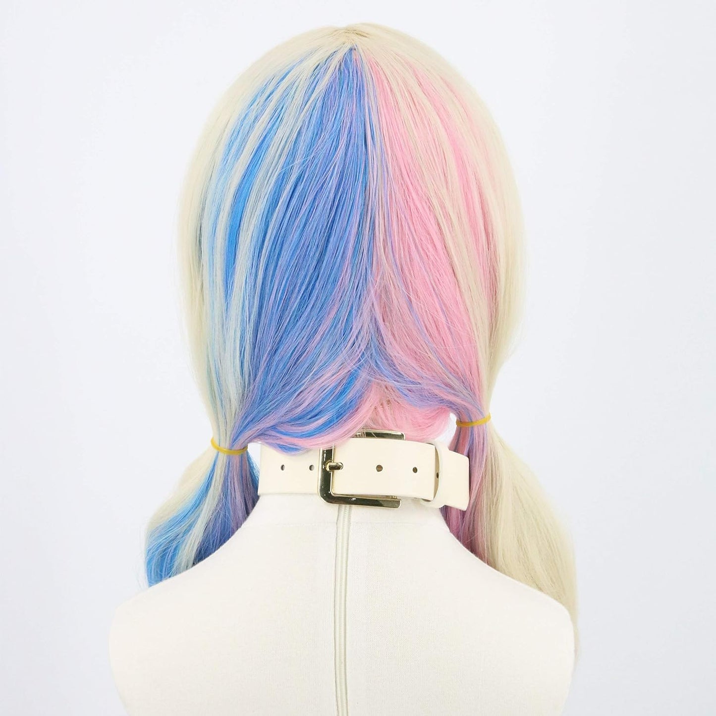 Topcosplay Women's Wig Long Curly Wig Blonde Mixed Blue Pink Wig for Halloween Cosplay Costume Fancy Dress Party