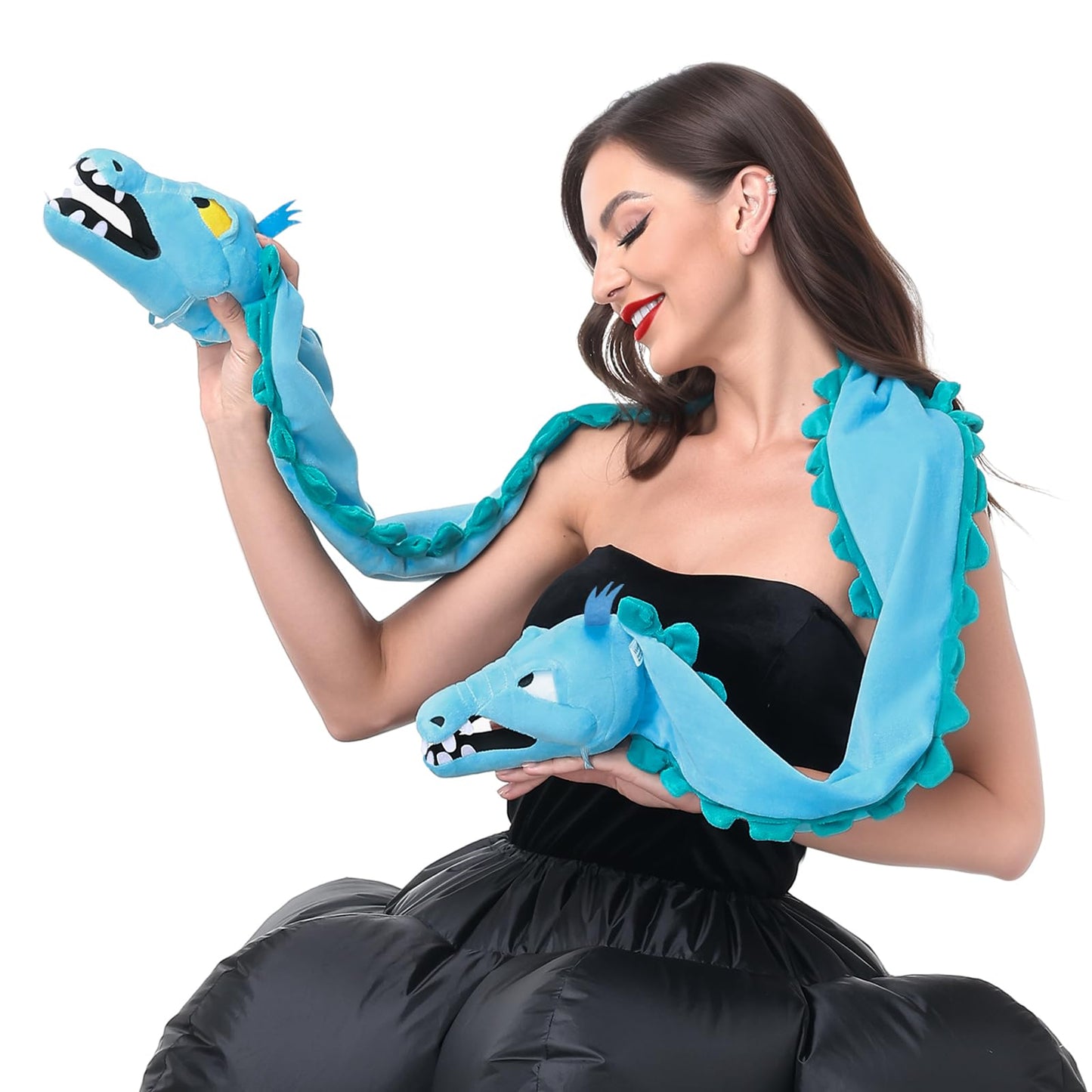 Halloween Eel Scarf Costume Women Accessories Long Witch Scarf Sea