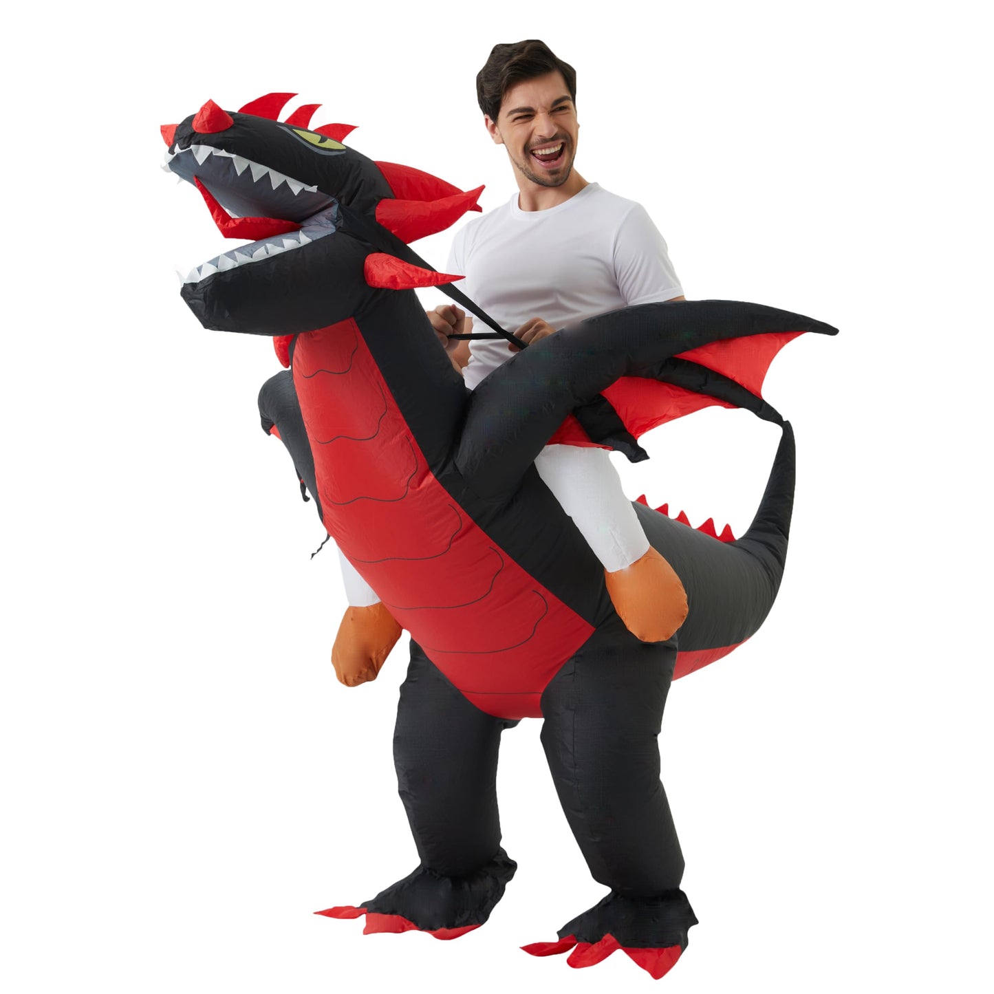 Funny Halloween Inflatable Dragon Costume Cosplay Blow Up Suit (image 6)