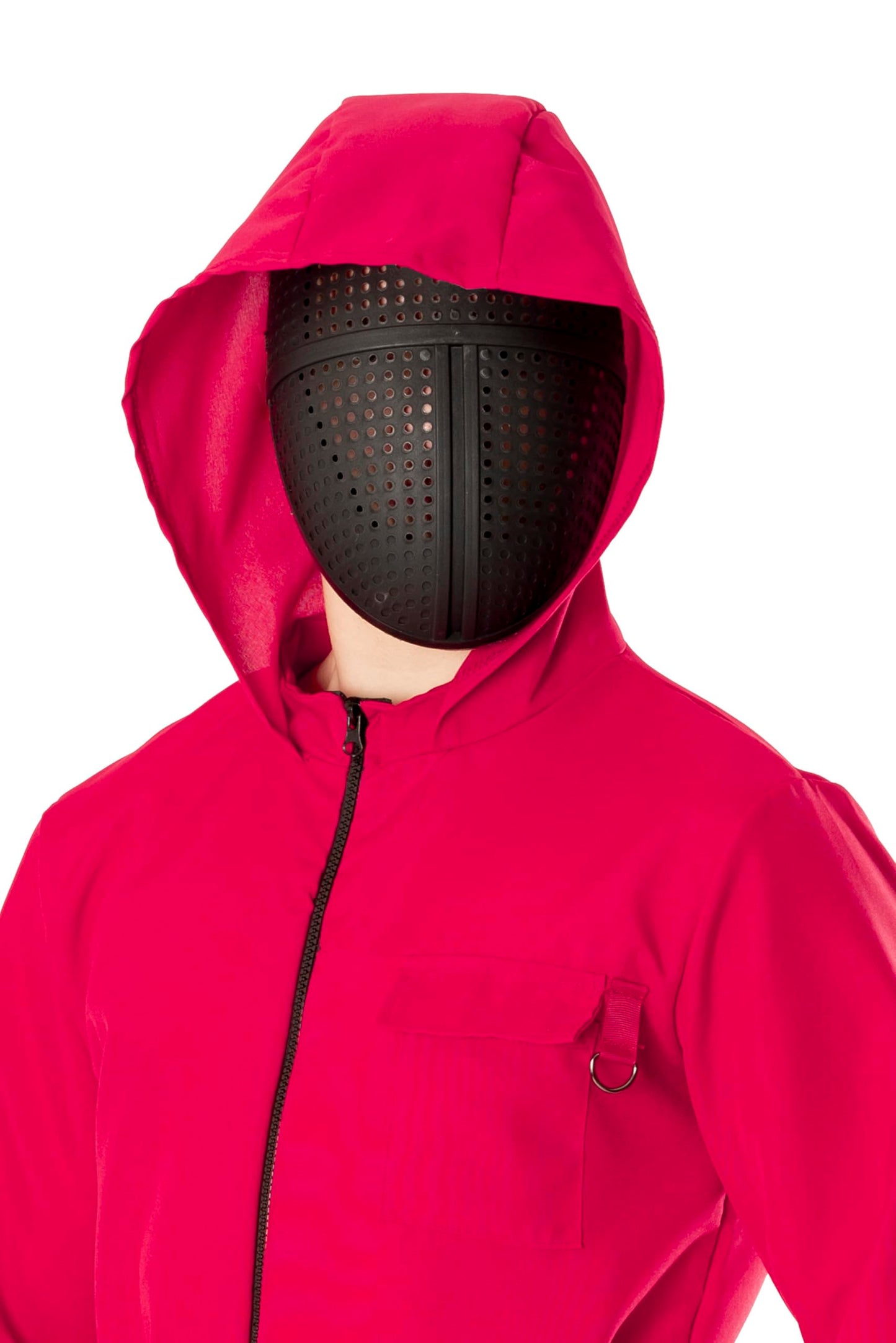 Bristol Novelty 301595S000 Gamer Suit & Mask Adult Fancy Dress, Men, Women, Red, Small Halloween