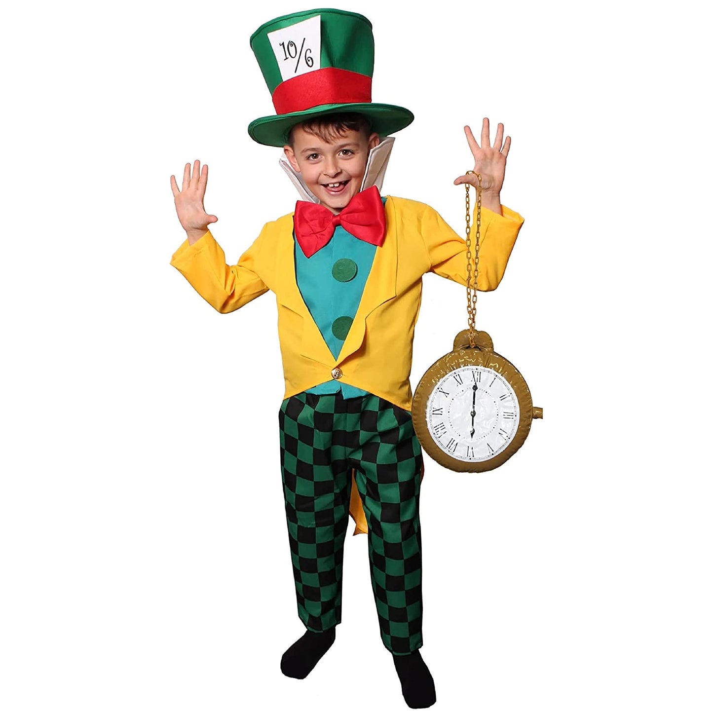 I LOVE FANCY DRESS Childs Crazy Tea Party Host Costume - Yellow Jacket