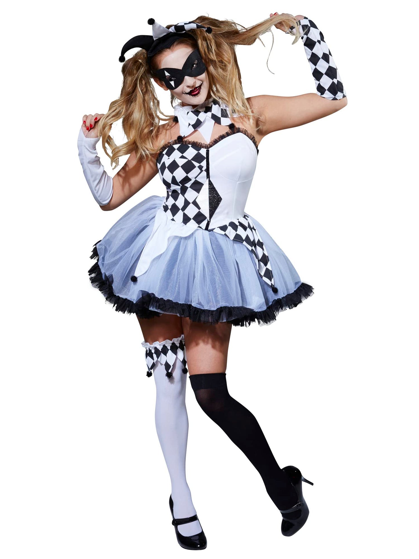 Rubies Official Ladies Jesterlla Halloween Circus Adult Costume - X-Small Halloween