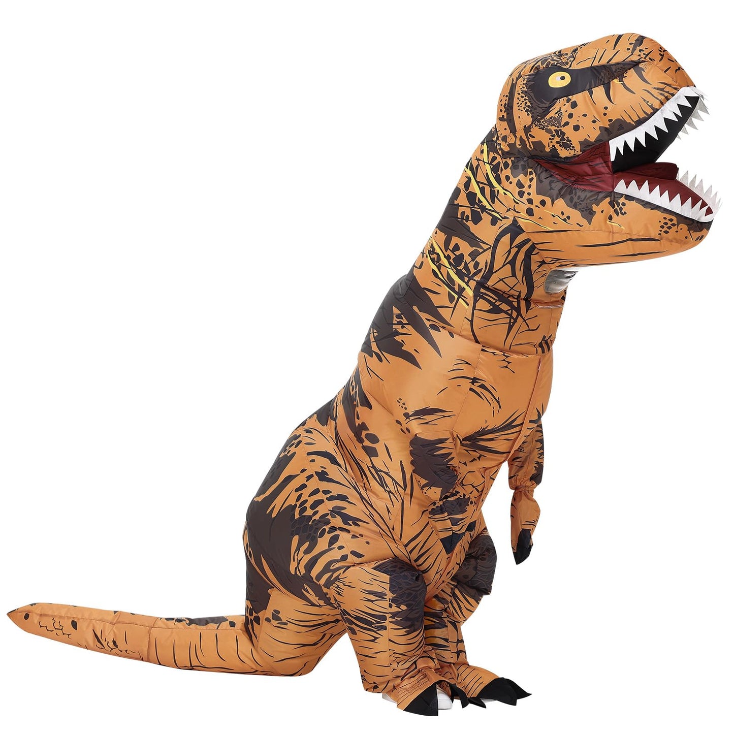 Poptrend Inflatable Dinosaur Costume for Adult Kids, T-Rex Dinosaur Funny Halloween Costume for Party Cosplay Fancy Dress Men Women Party (Teenagers)