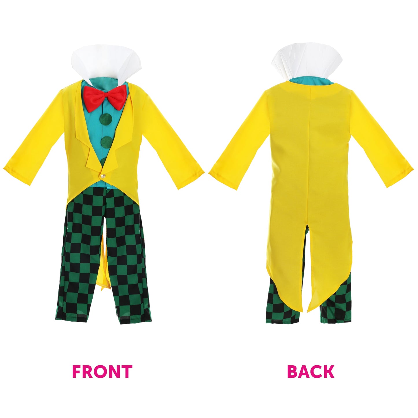 I LOVE FANCY DRESS Childs Crazy Tea Party Host Costume - Yellow Jacket