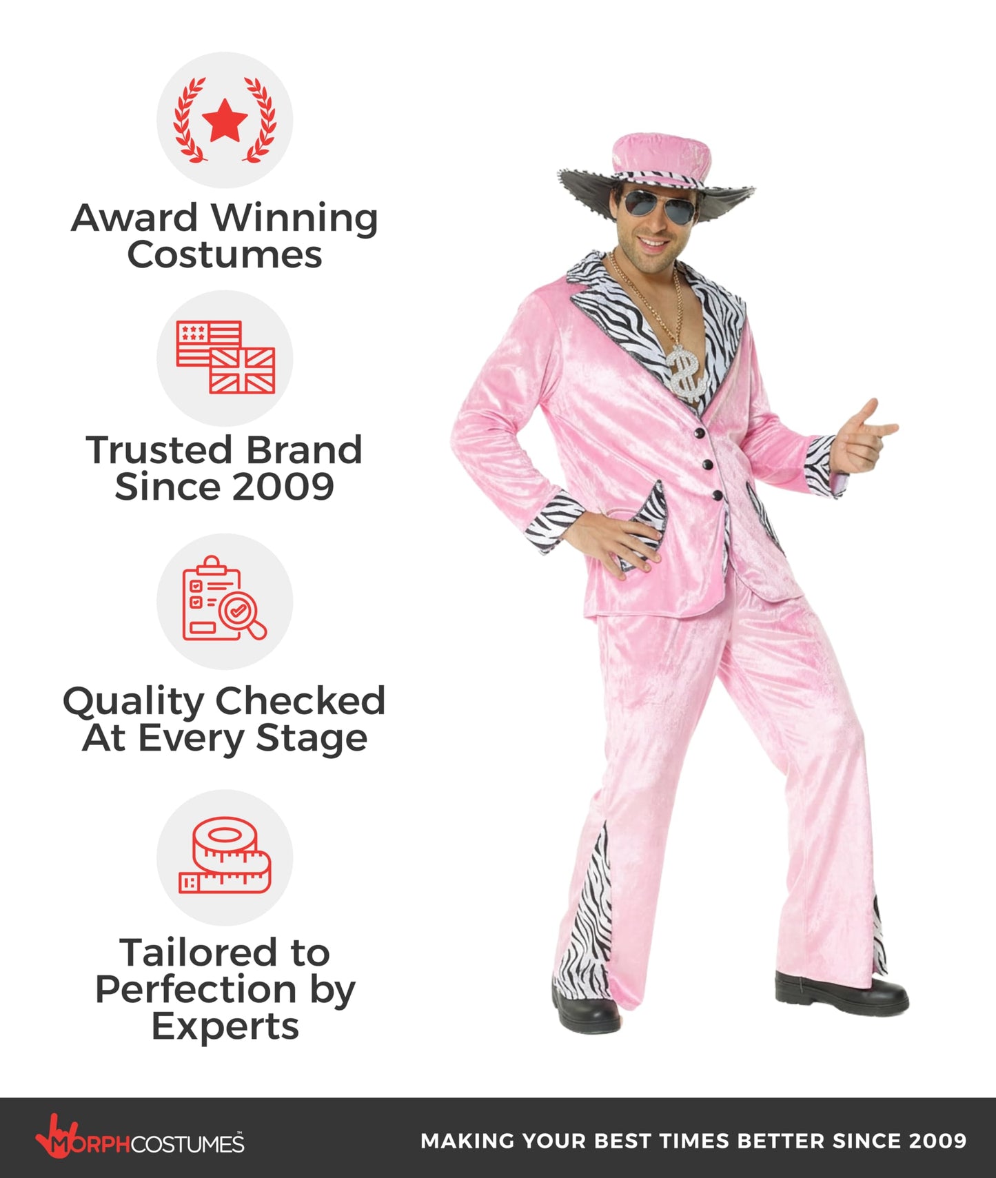 Morph Pink Costume Men, Mens Costume, 70s Outfit Men, Halloween Costumes Mens, Fancy Dress For Adults, Large