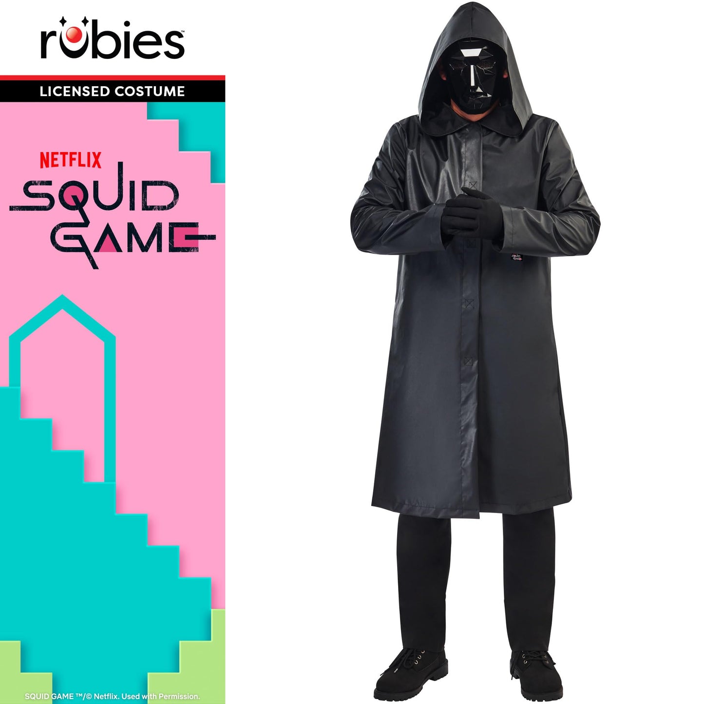 Rubies Official Squid Game Front Man Deluxe Costume, Adult Fancy Dress, Size Extra Small